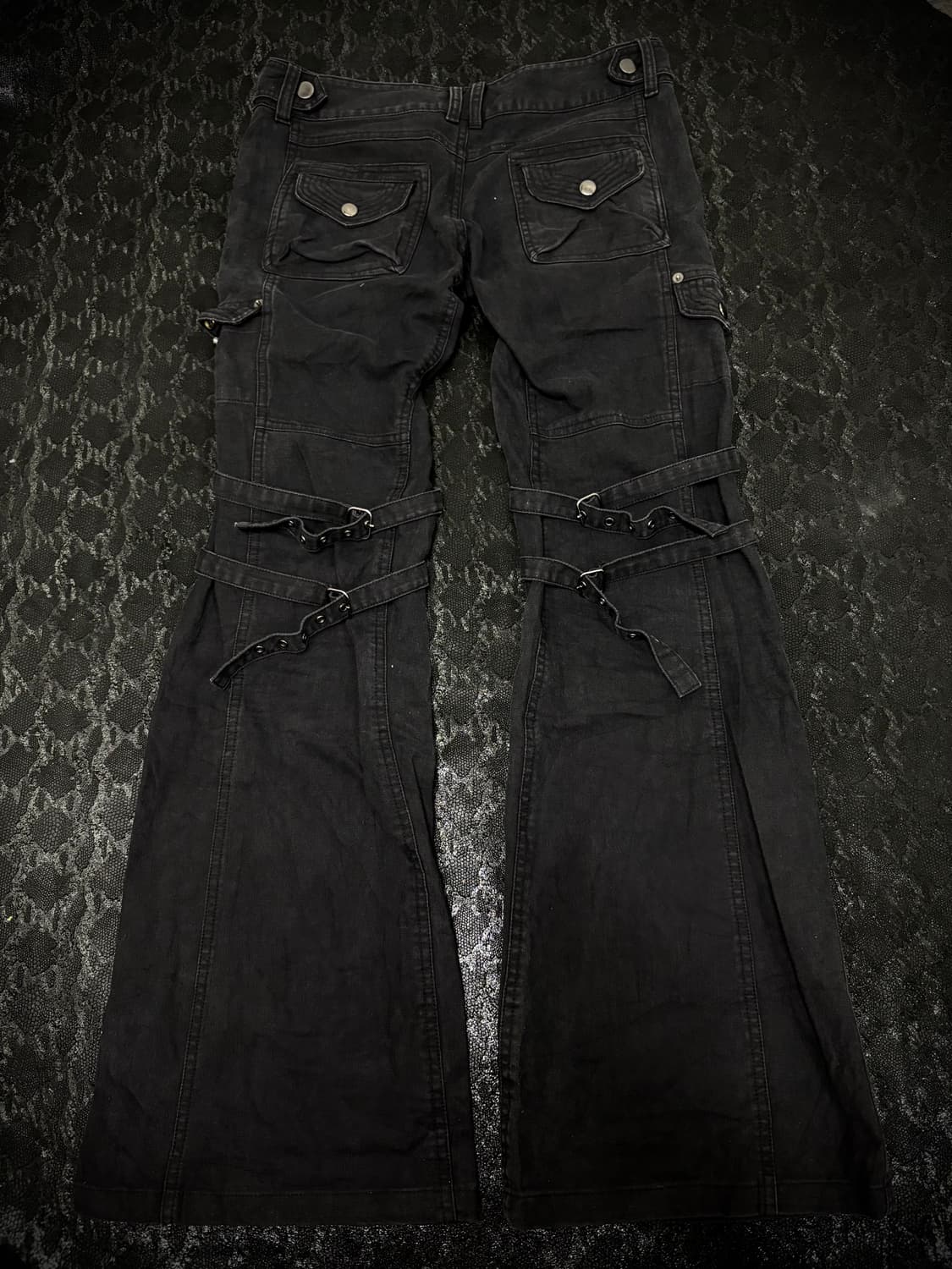 00’s Bondage Detail Flared Low rise Pant 상품이미지1