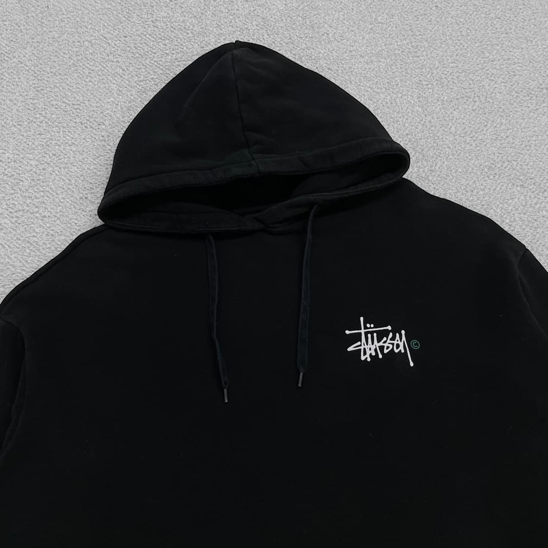 스투시 Stussy 베이직 로고 후드티 블랙 상품이미지4