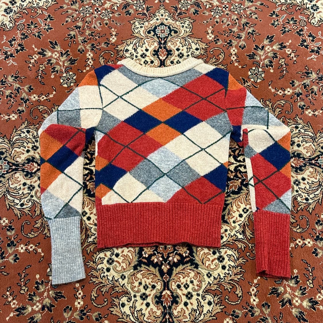 비비안웨스트우드 orb 아가일 모헤어 니트 (S) 상품이미지7