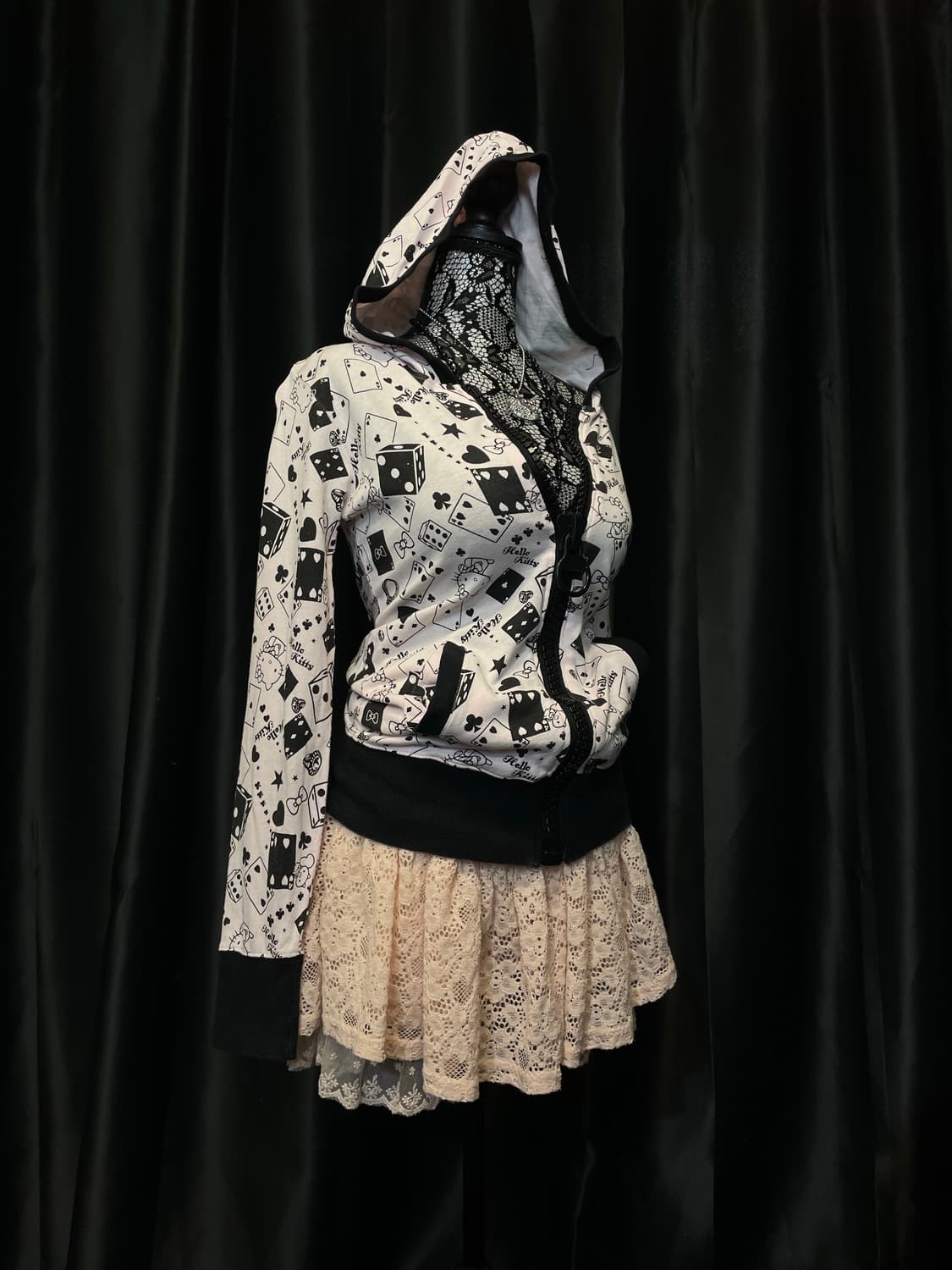 colza hellokitt 헬로키티 갸루 후드집업 상품이미지3