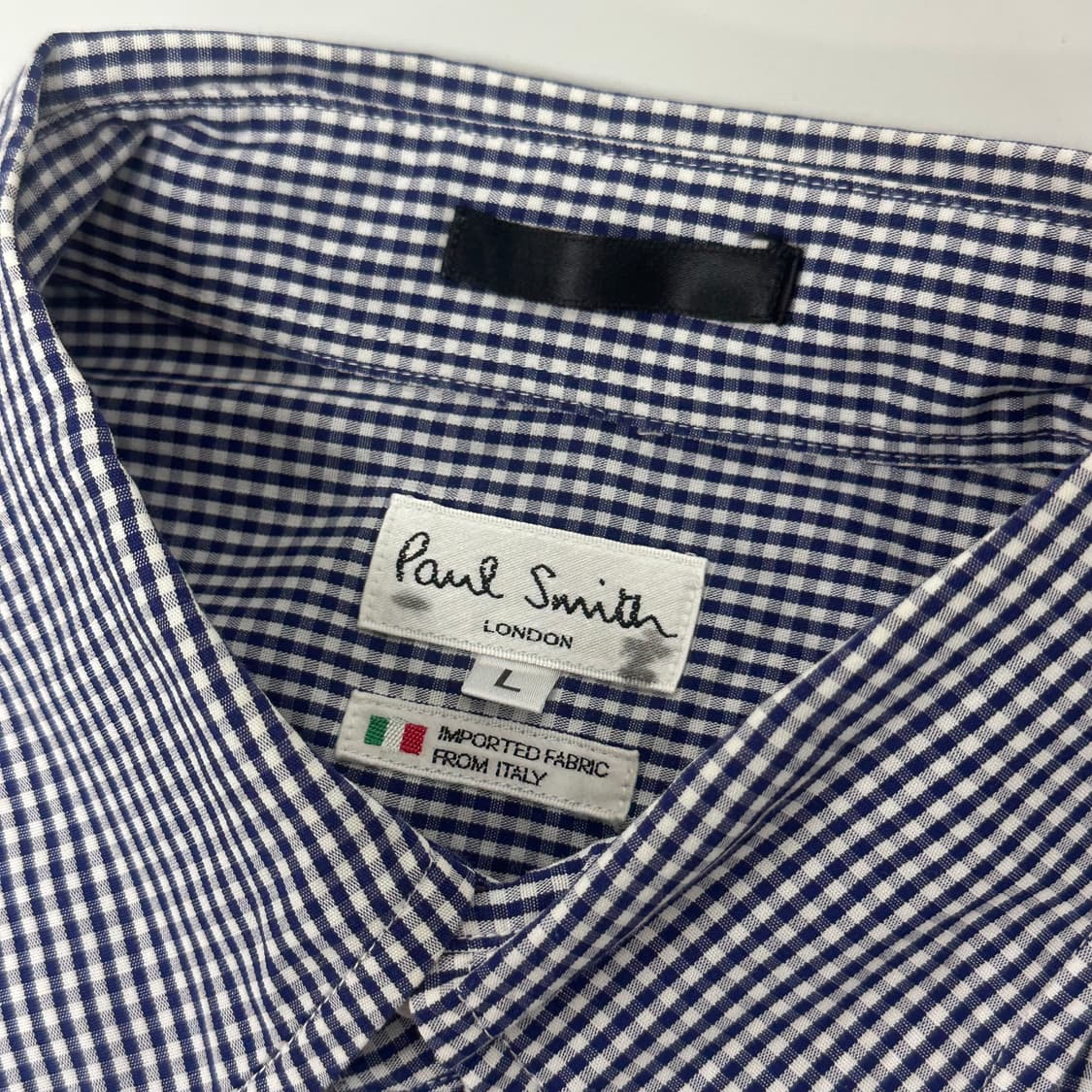 폴스미스 깅엄 체크 디테일 하프 셔츠 상품이미지5