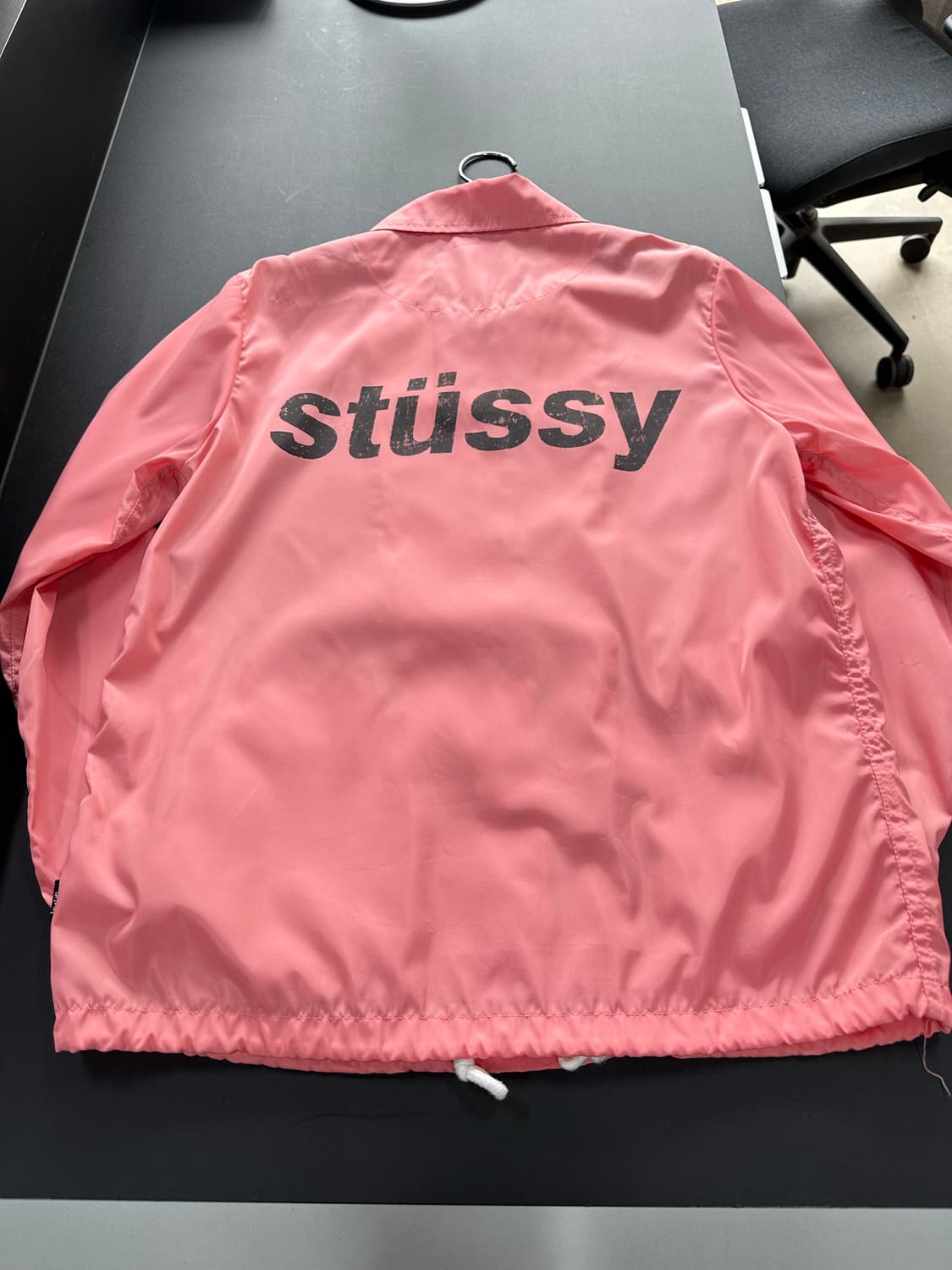 스투시 백로고 코치자켓 코랄핑크 상품이미지5