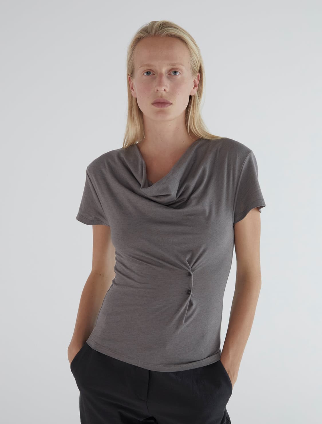 (S,M) 팔로마울 no2707 hazzard 하자드 슬리브탑 상품이미지1