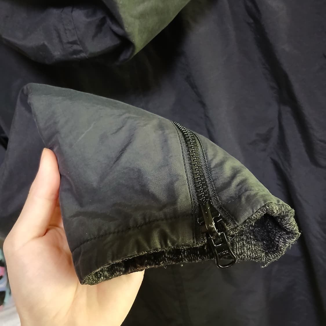 아르마니 익스체인지 양면 니트 점퍼 바람막이 자켓 상품이미지6