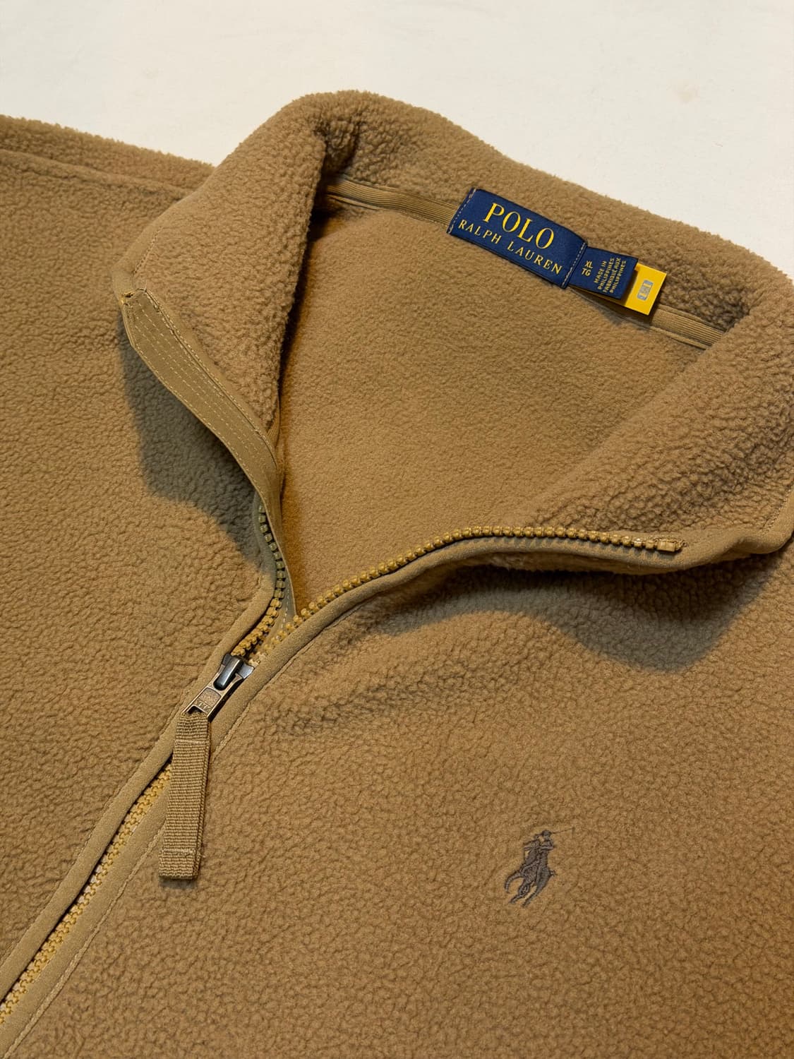 폴로 랄프로렌 해링턴 브러쉬드 플리스 자켓 베이지 상품이미지2