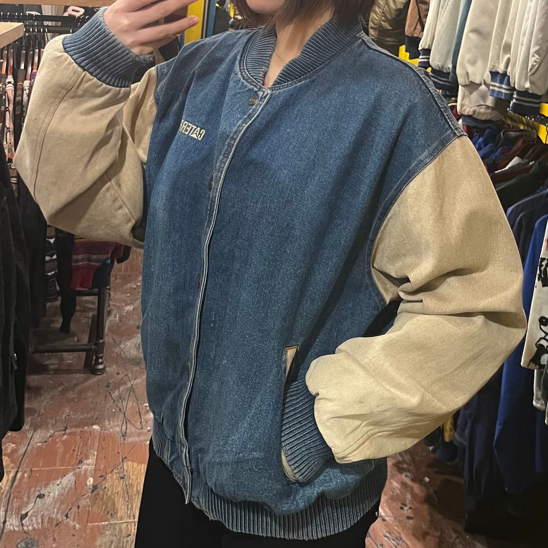 [HI] 빈티지 데님 바시티 자켓 상품이미지4