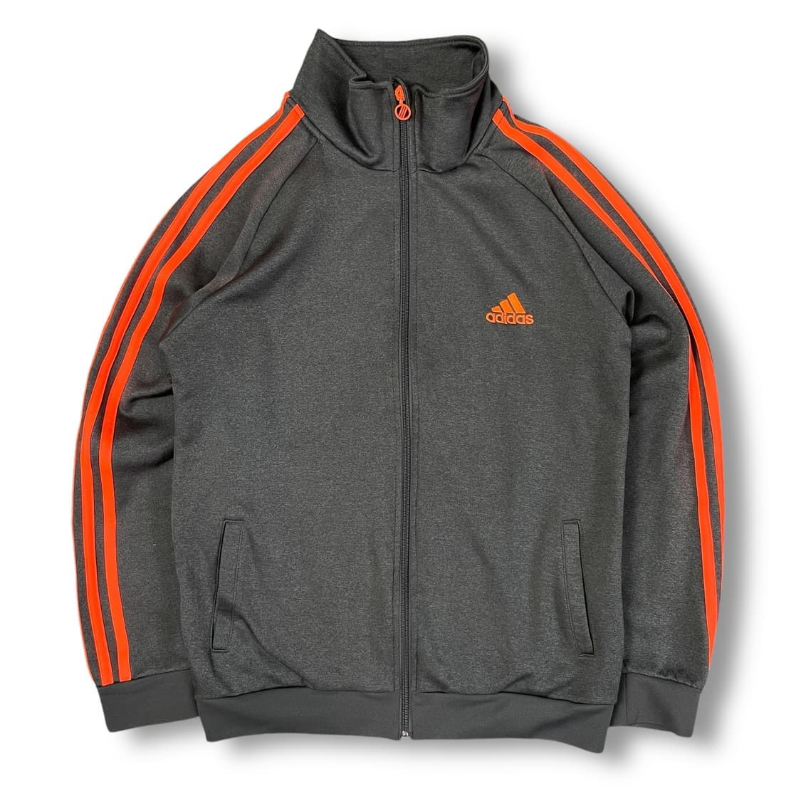아디다스 그레이 형광삼선 기모 져지 트랙탑 79 상품이미지1