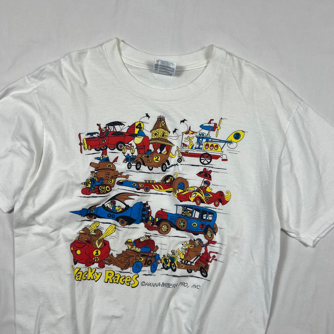 90‘s 웨키레이스 wacky races 카툰 반팔티 상품이미지2