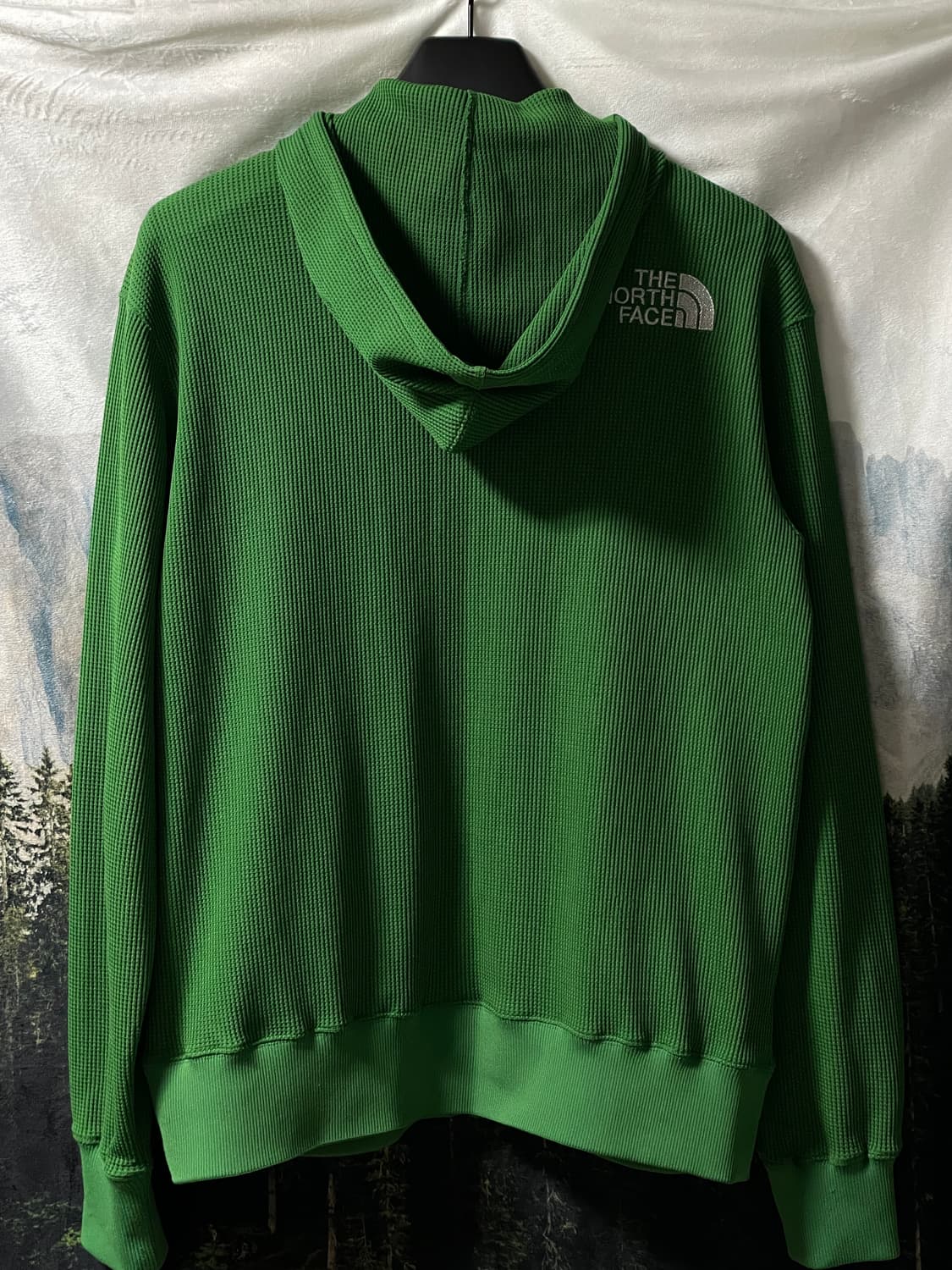 100L 노스페이스 와플 그린 후드집업 라지 상품이미지2