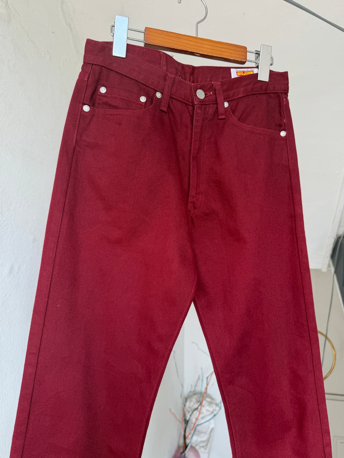 Bigjohn 일자핏 버건디 팬츠 상품이미지2
