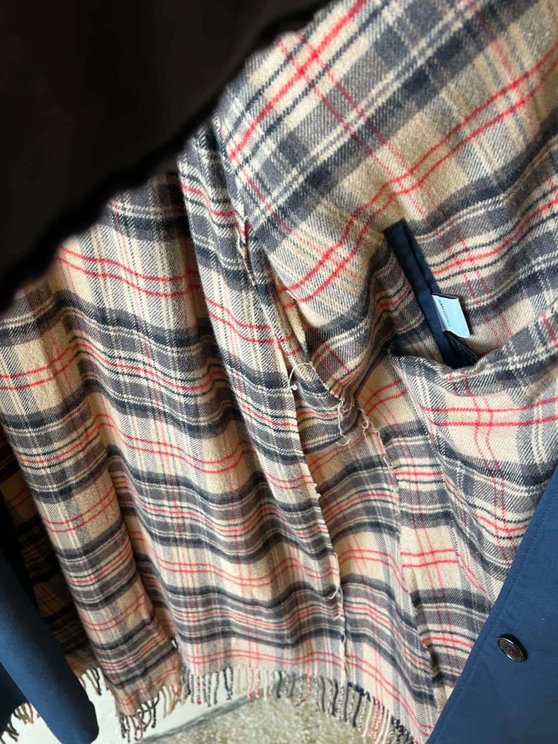 [xs] 베트멍 스카프 리버시블 코트 상품이미지4