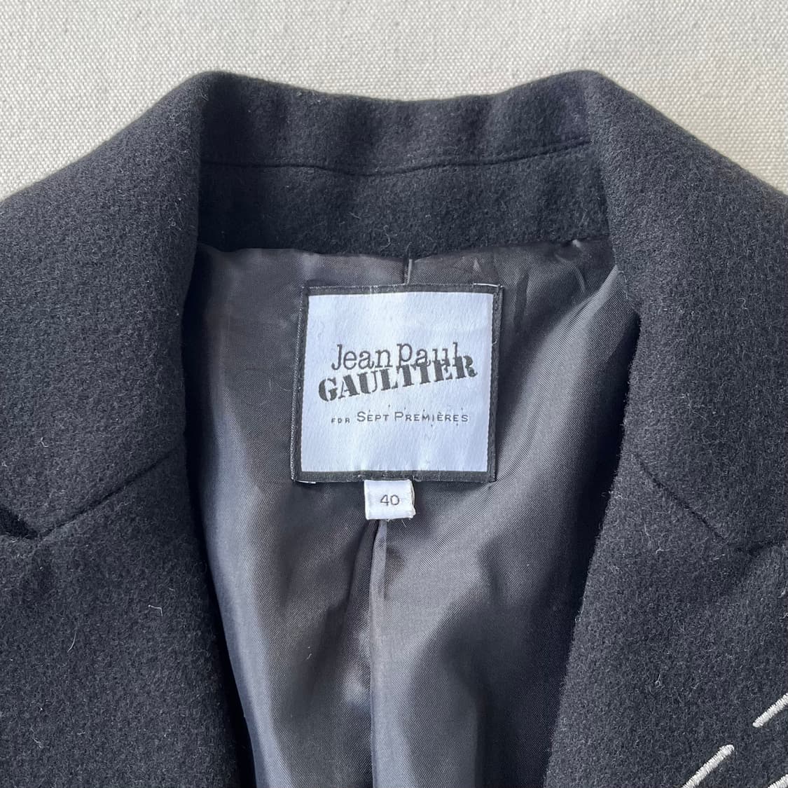 장 폴 고티에 For Sept Premières 울 싱글 코트 상품이미지4