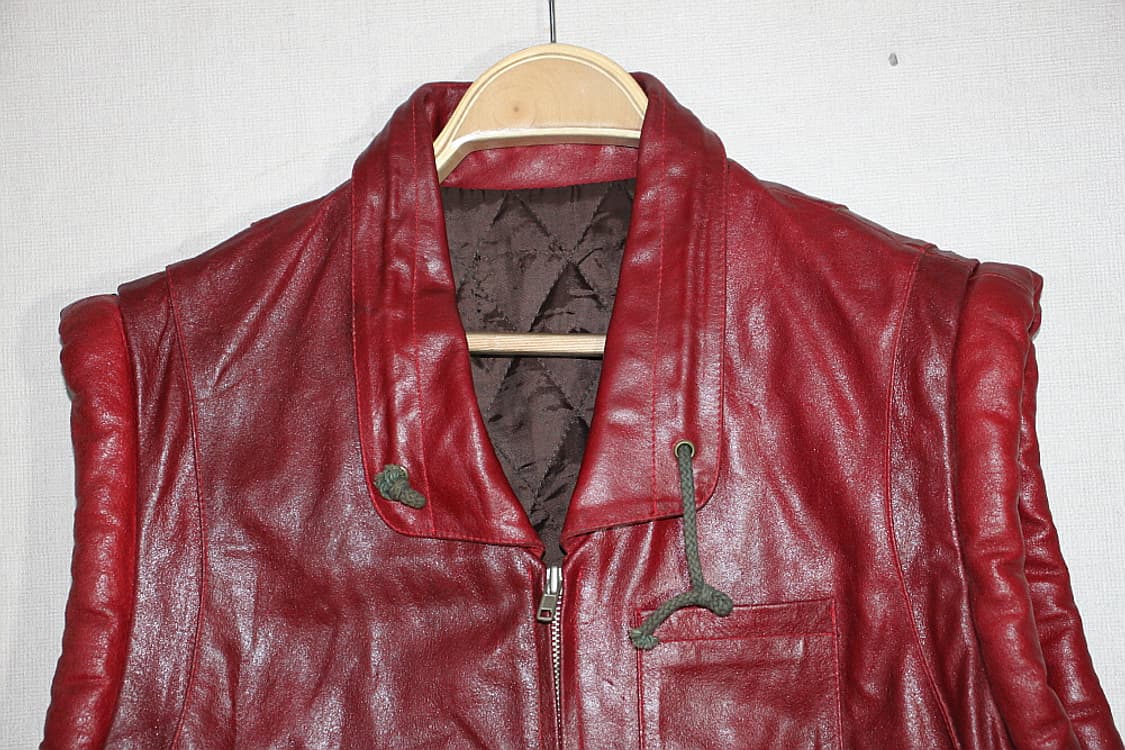 Vintage Leather vest 가죽조끼 우리100) 상품이미지3