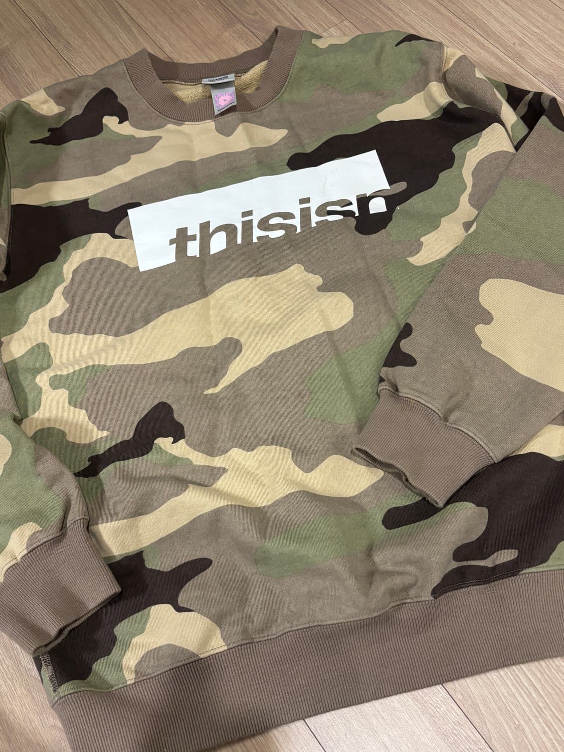 디스이즈네버댓 디네댓 카모 맨투맨 s 상품이미지1