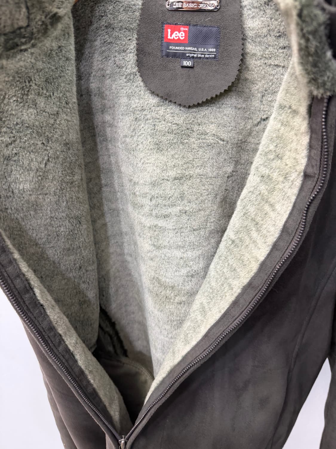 정품) LEE 리 스웨이드 무스탕 자켓 100 상품이미지6