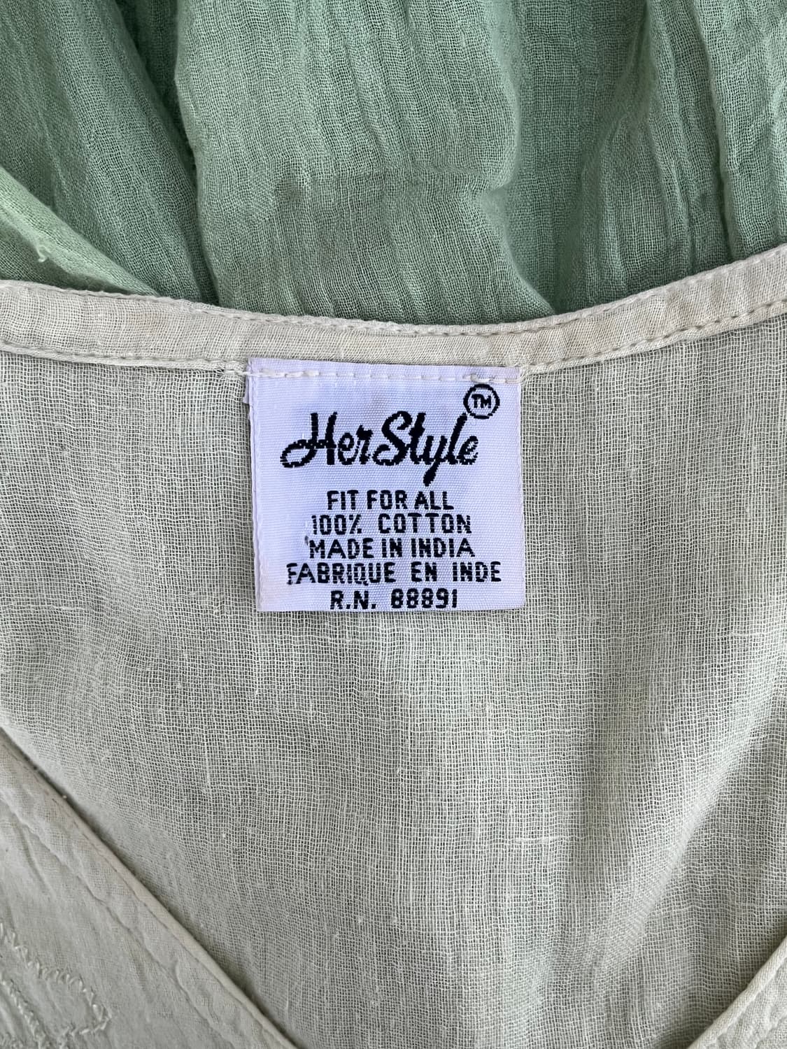 Her Style 그린 자수 원피스 상품이미지7