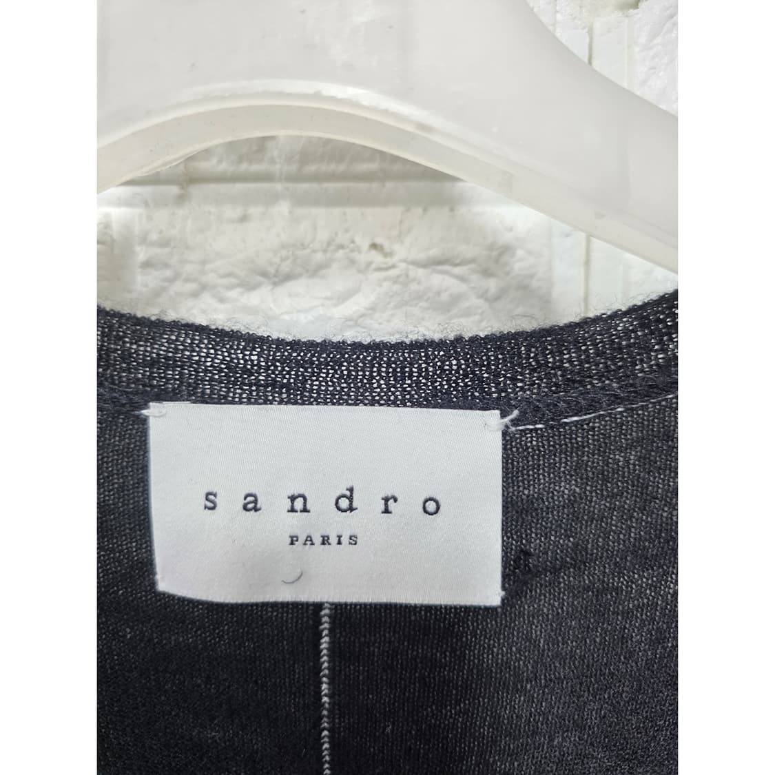 산드로 캐시미어혼방 블랙 롱 가디건 M 상품이미지2