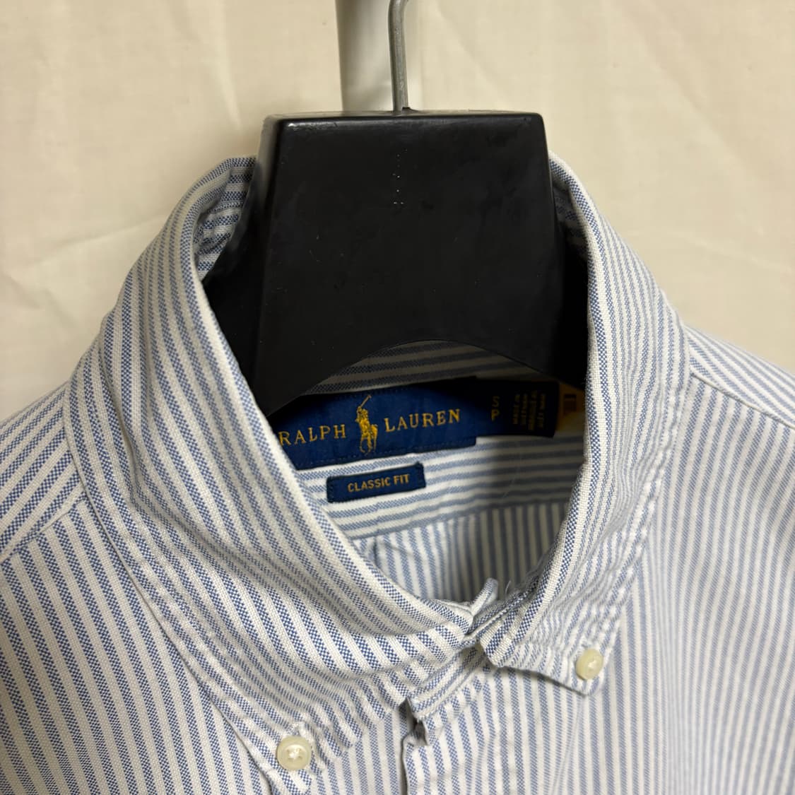 폴로 랄프로렌 클래식핏 스트라이프 옥스포드 셔츠 / 소라, S 상품이미지4
