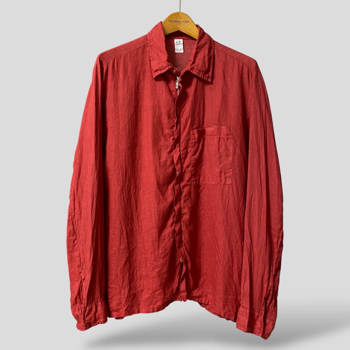 (4)90~00s CP COMPANY RELAX 린넨 집업 셔츠자켓 상품이미지1