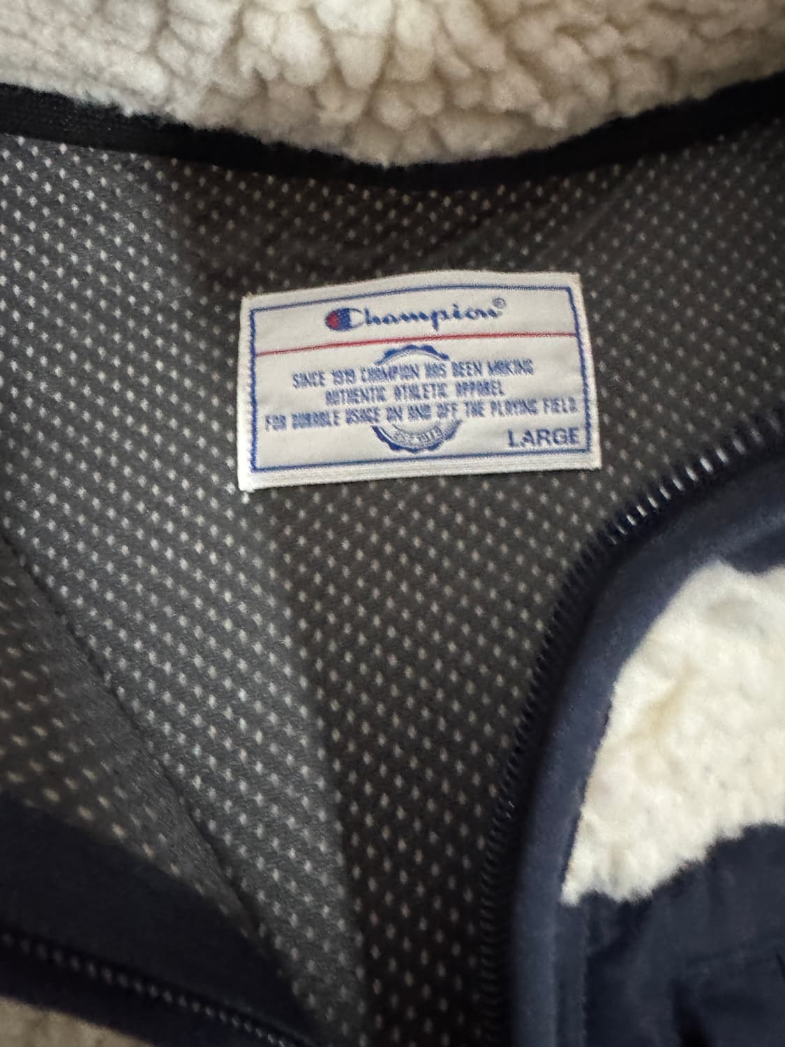 챔피온 뽀글이 플리스 쉐르파 자켓 L 상품이미지3