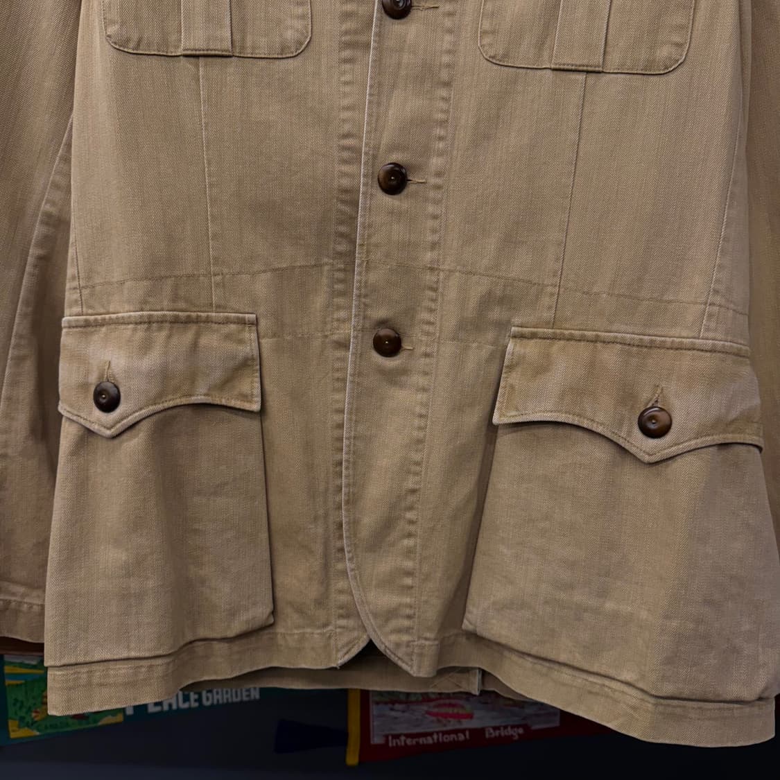 폴로 랄프로렌 빈티지 밀리터리 복각 헌팅 필드 자켓 블레이져 상품이미지4