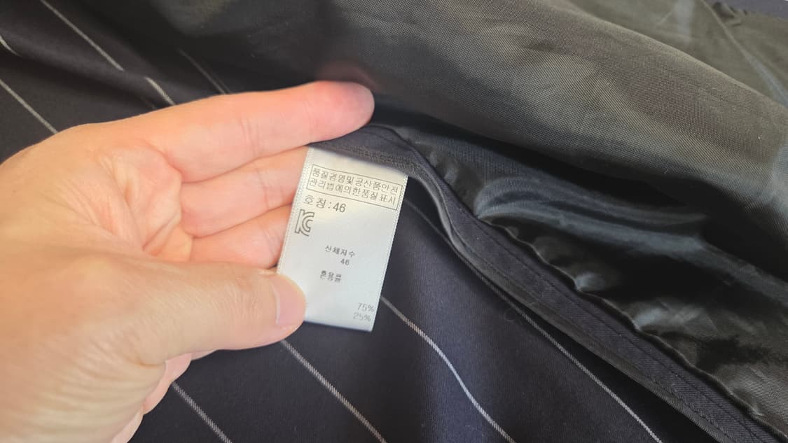 디앤써 핀스트라이프 싱글 트렌치코트 상품이미지5