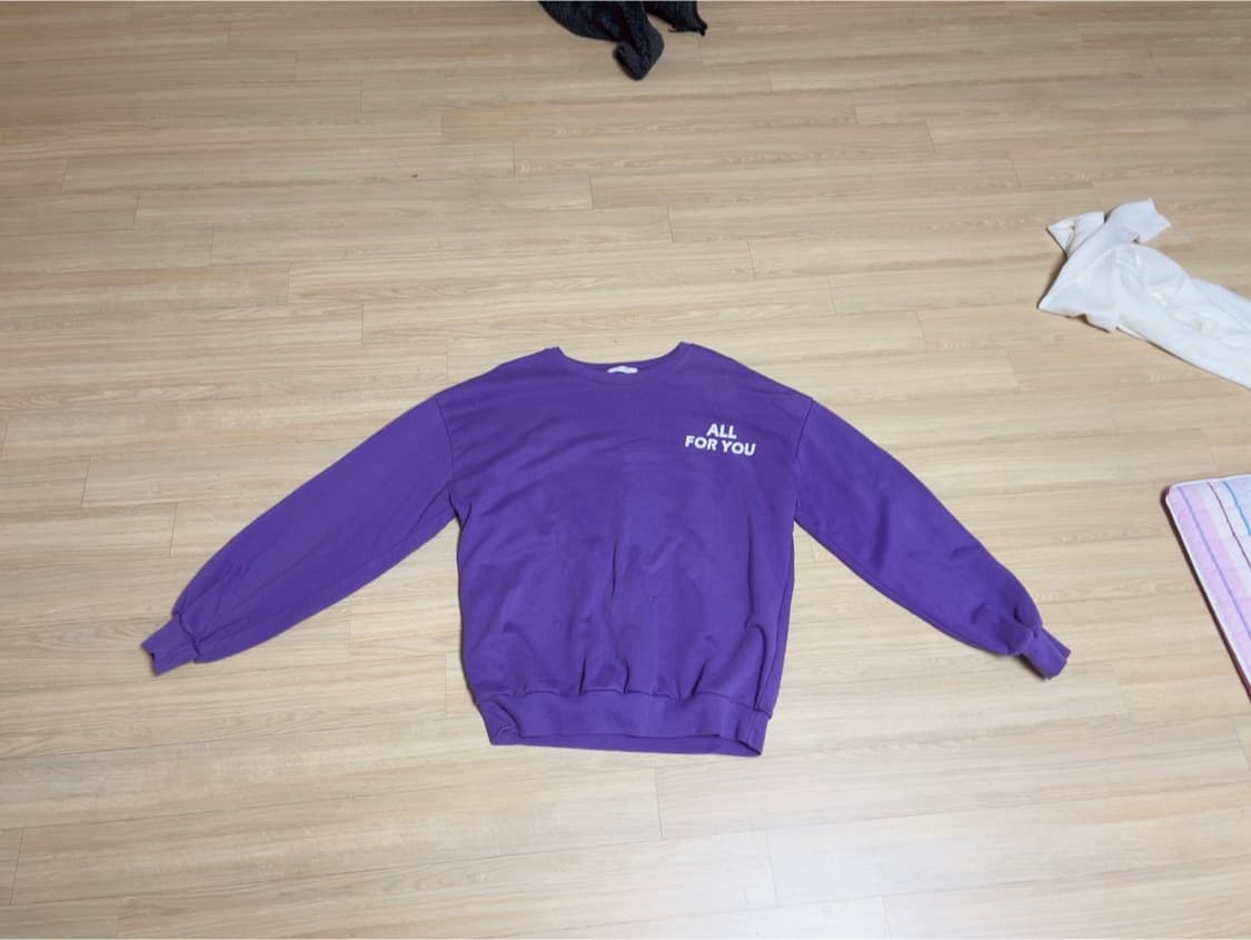 VANAKE 반에이크 보라 벌룬소매 맨투맨 상품이미지1