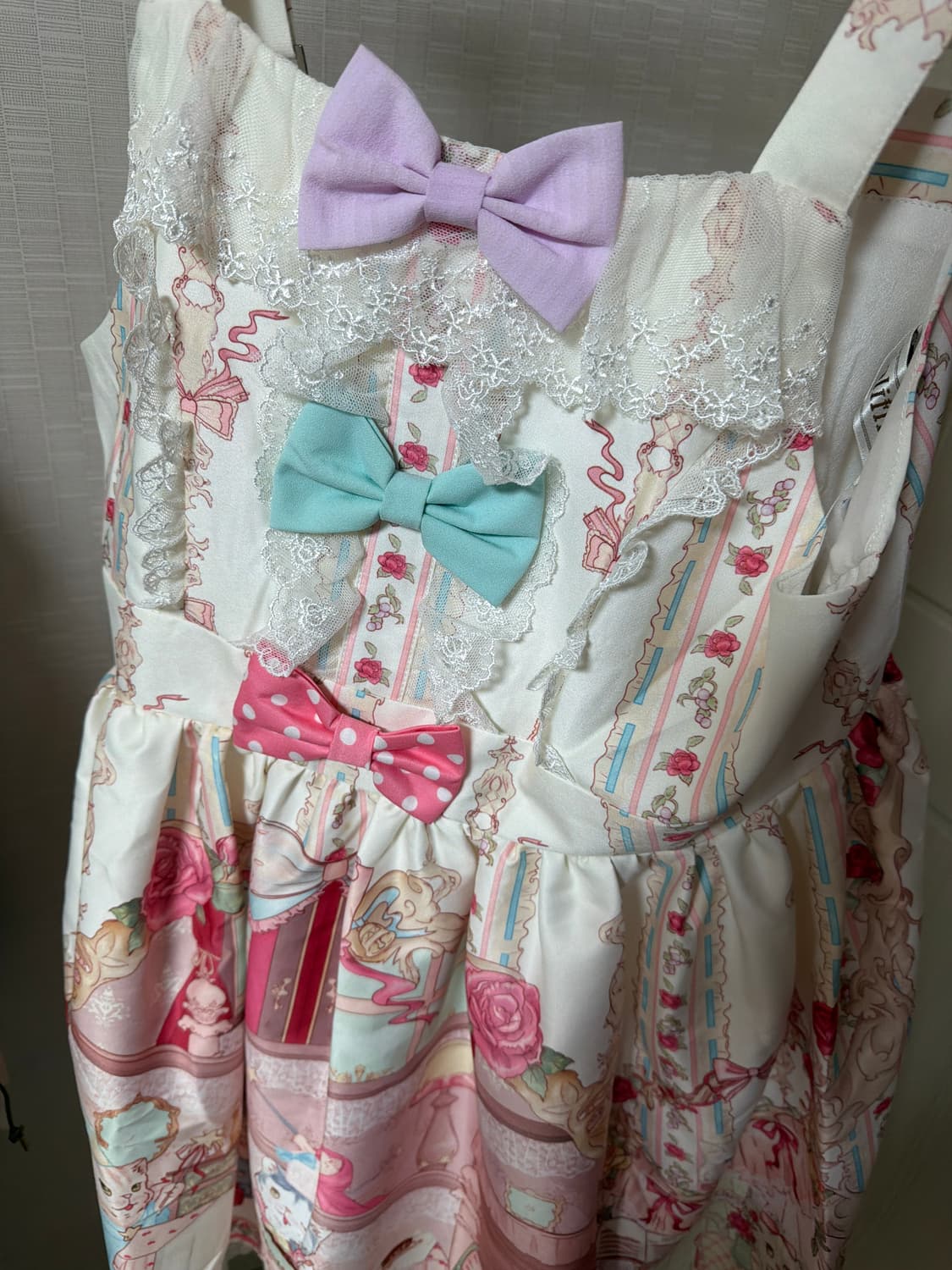 앨리스 로리타 jsk 점스카 원피스 고양이 상품이미지3