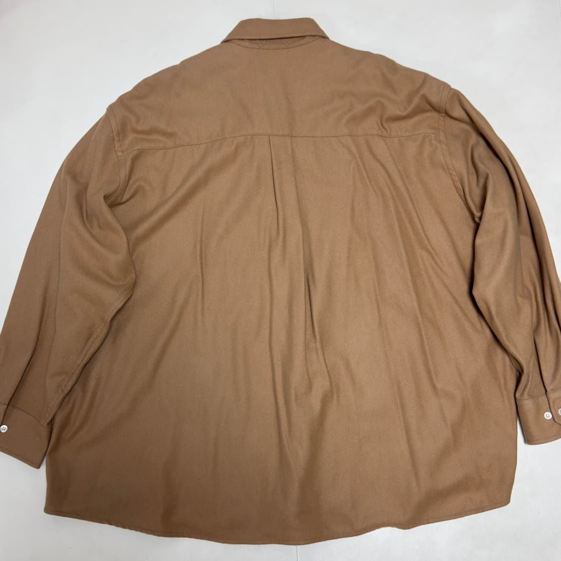 아워레가시 our legacy 버로우드 셔츠 울 카멜 50사이즈 상품이미지5