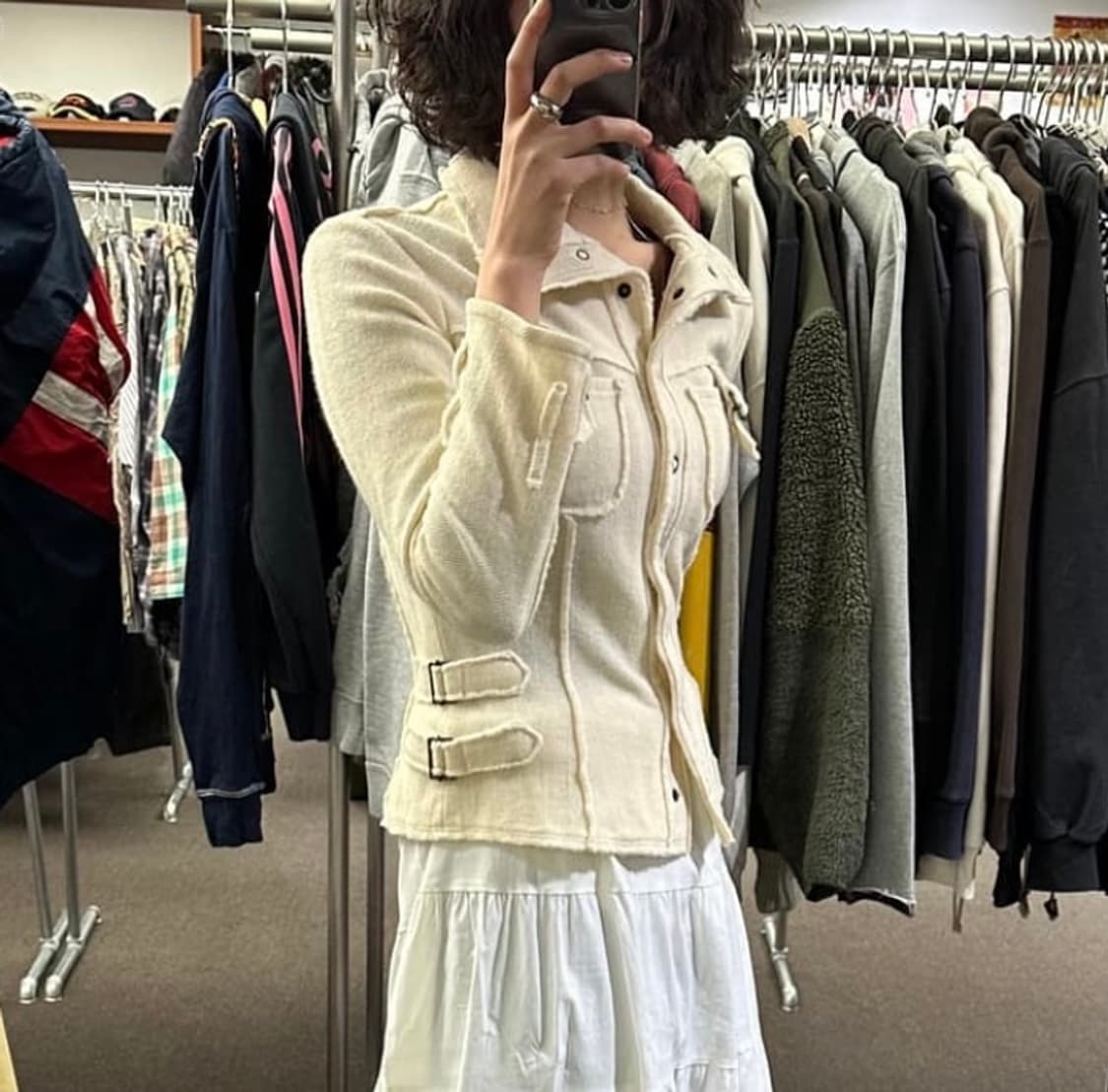 36)FRAGIL 빈티지 여성 울 포켓 자켓 상품이미지1