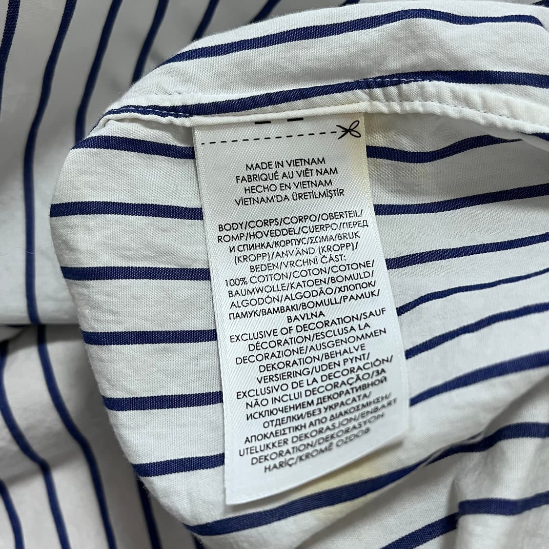 [정품] 폴로 네이비 / 네이비포니 스트라이프 셔츠 [ S ] 상품이미지8