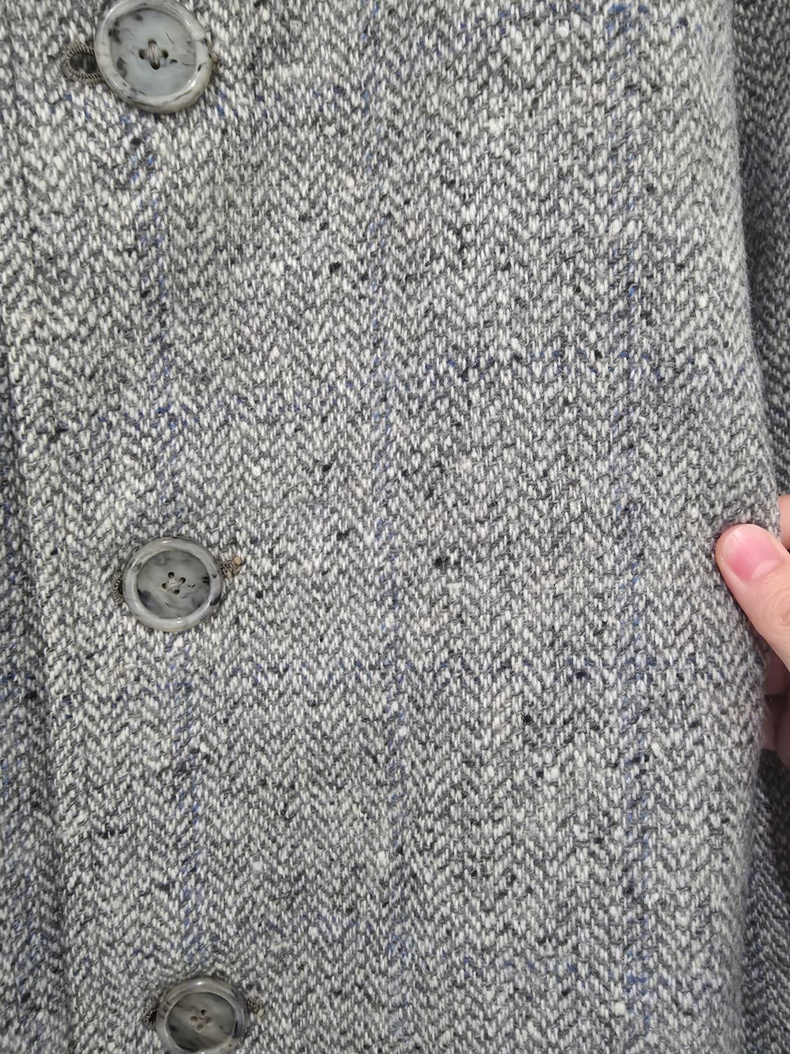 4-50s 버버리 트위드 발마칸 코트 상품이미지5