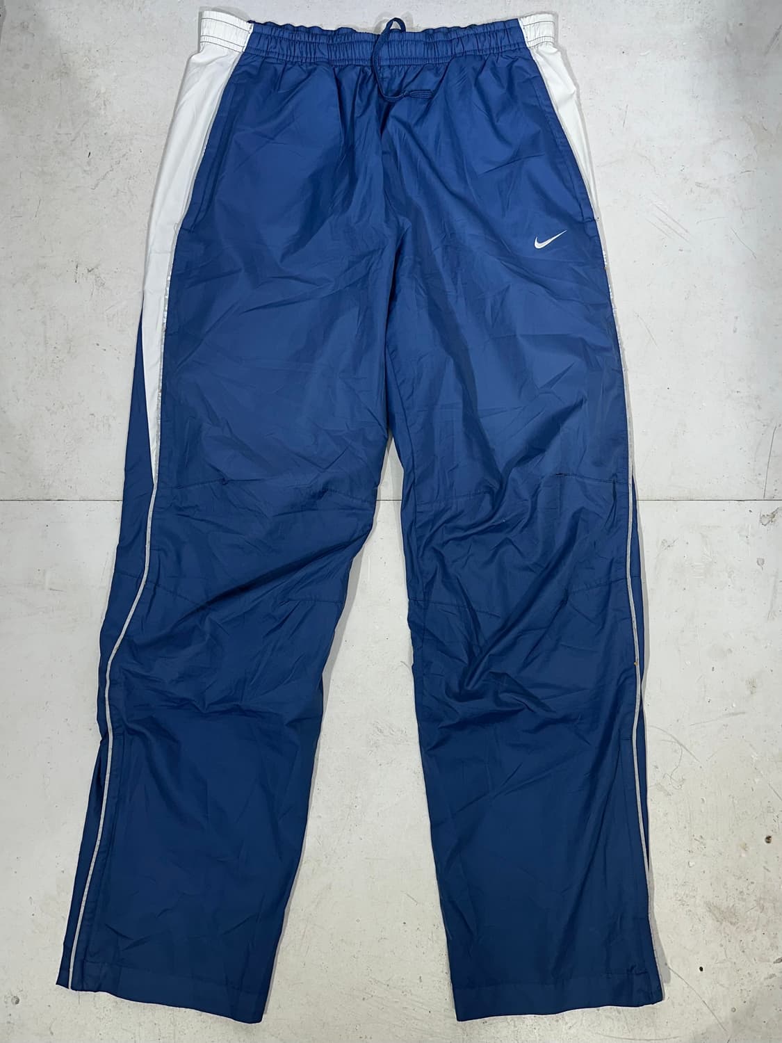 나이키 블루 와이드 화이트 사이드 트랙 팬츠 L 상품이미지4