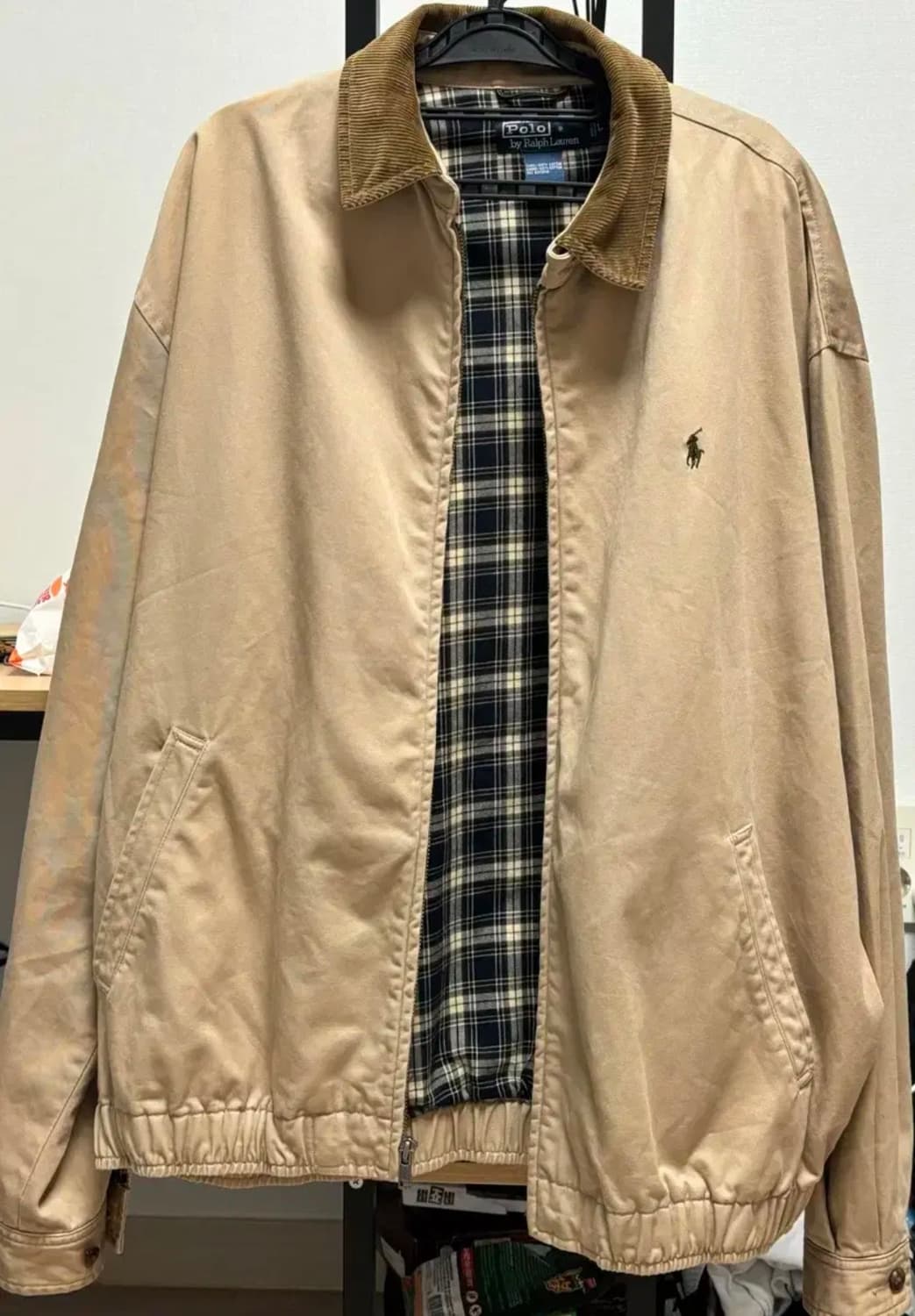 폴로 랄프로렌 코듀로이 카라 해링턴 자켓 베이지 L 상품이미지2