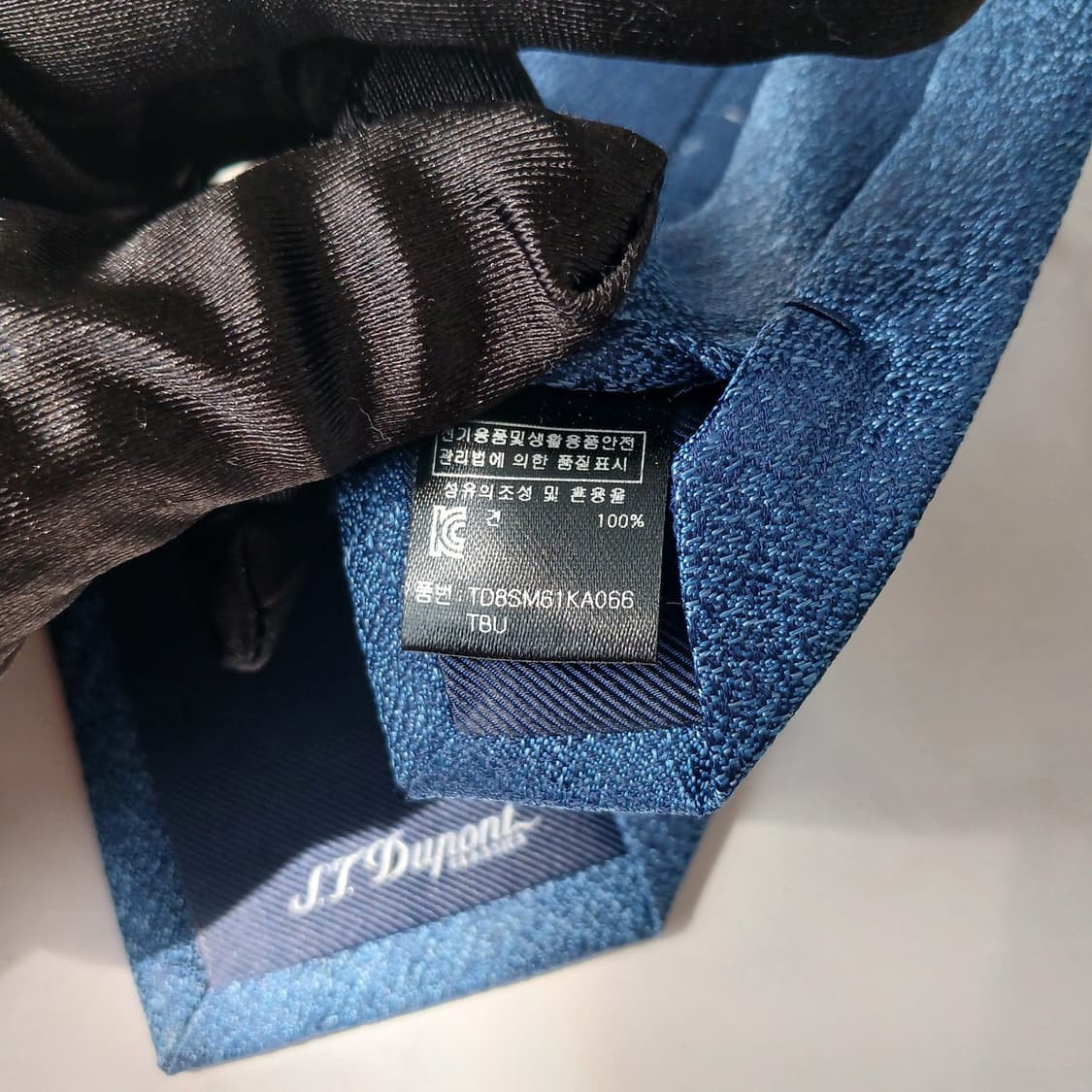 에스.티. 듀퐁 실크 블루 넥타이 8.2cm S~A+등급 e915 상품이미지10