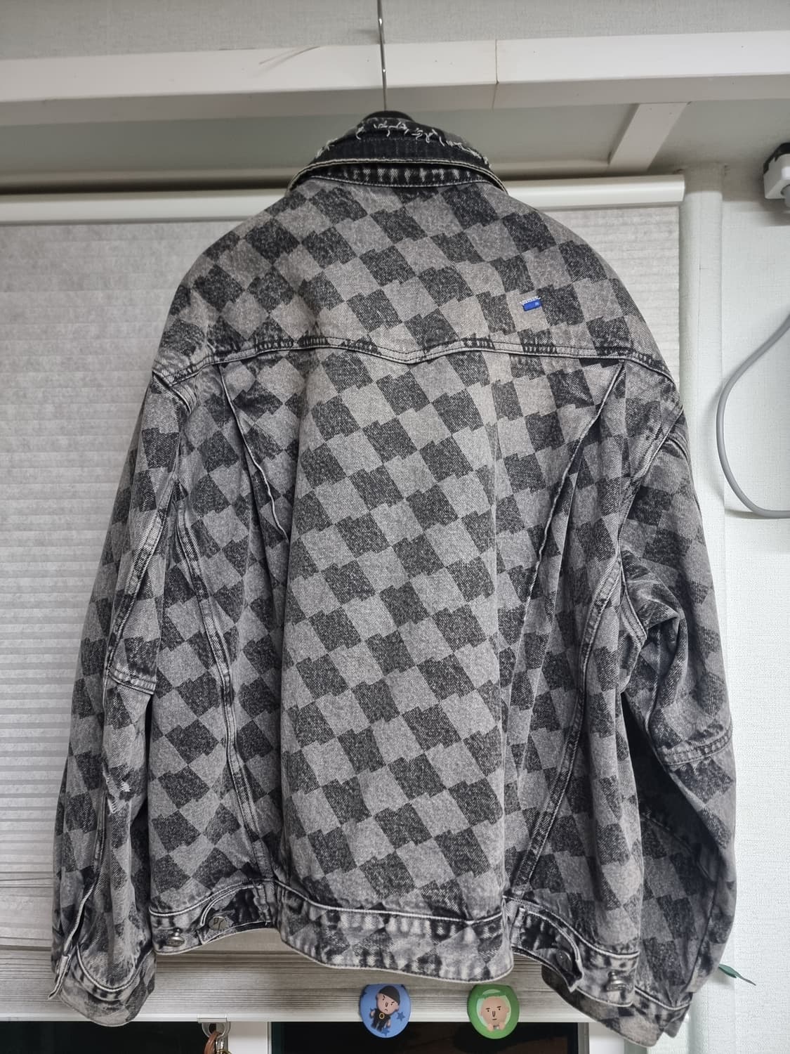 아더에러 테닛 패턴 데님 블랙  상품이미지2