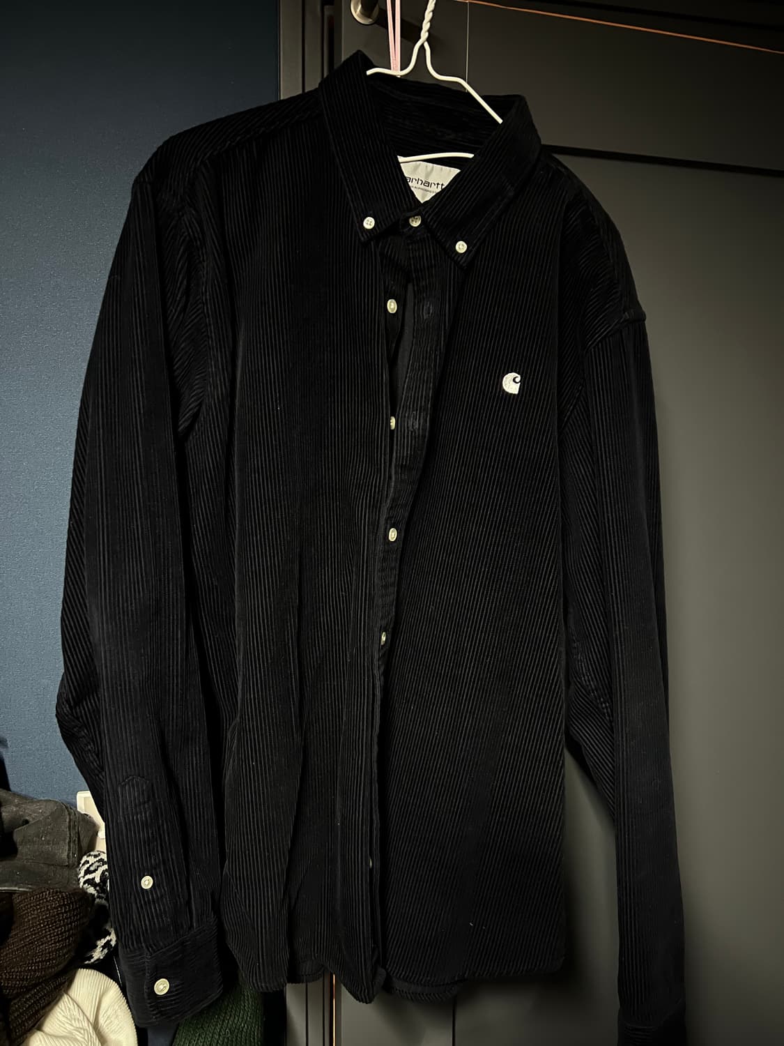 칼하트윕 코듀로이 셔츠 네이비 상품이미지1