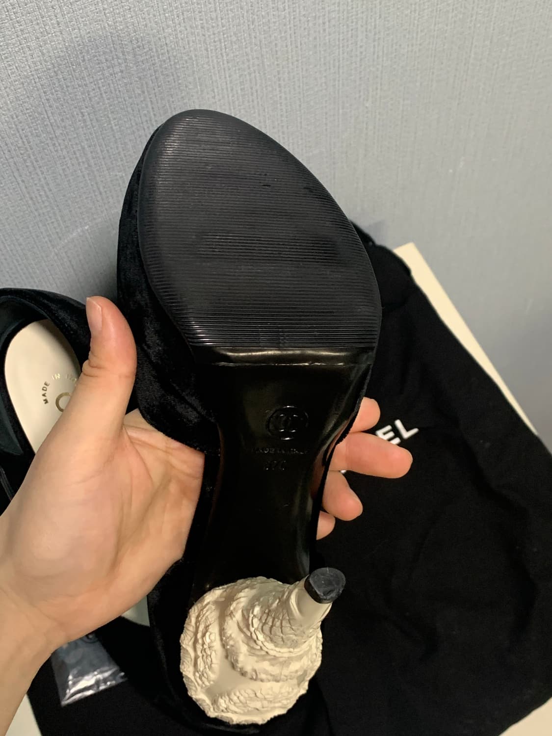 (런웨이 피스) 샤넬 웨딩케이크 메리제인 힐 상품이미지4