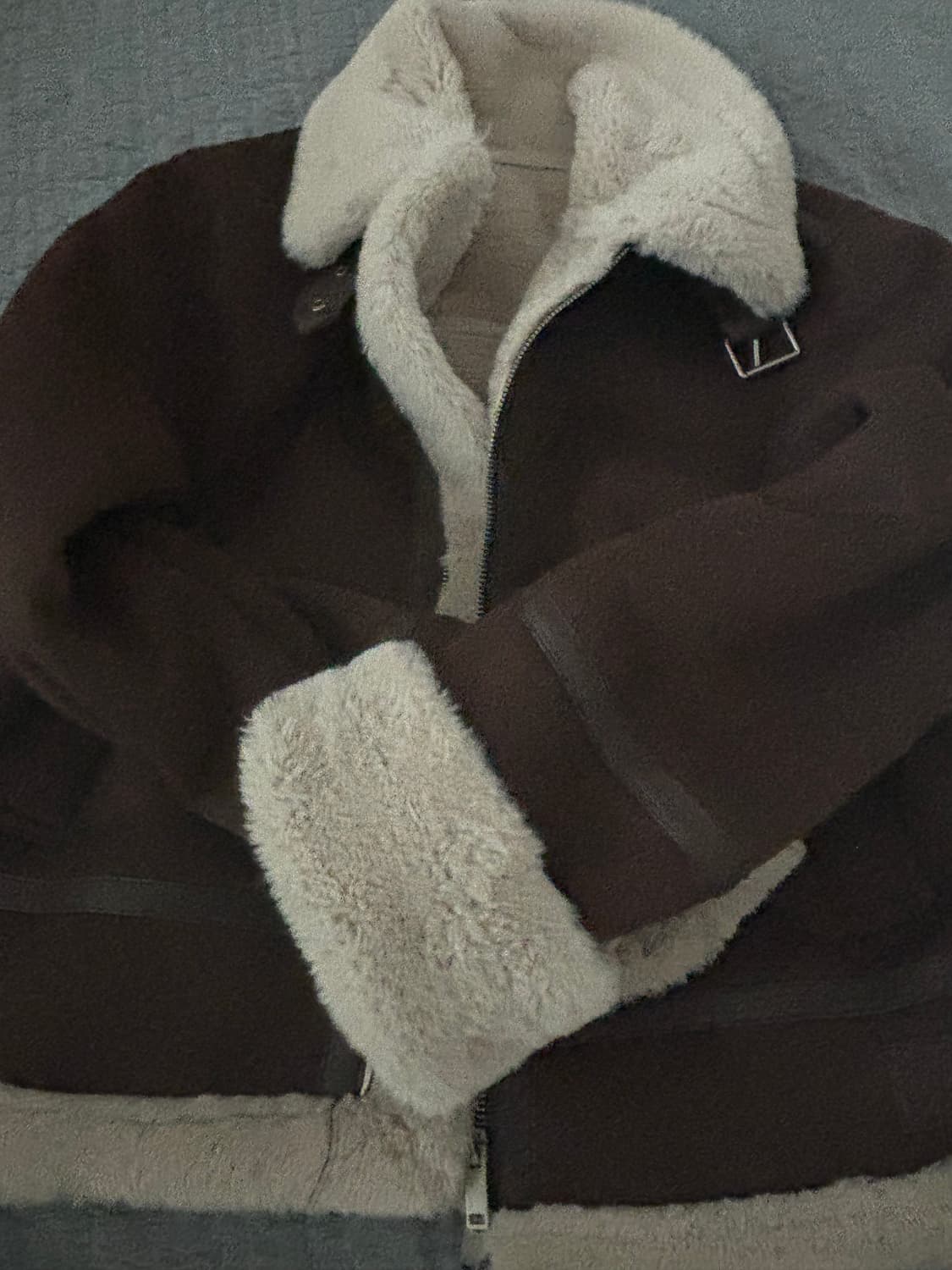 스파오 무스탕 연갈색  상품이미지1