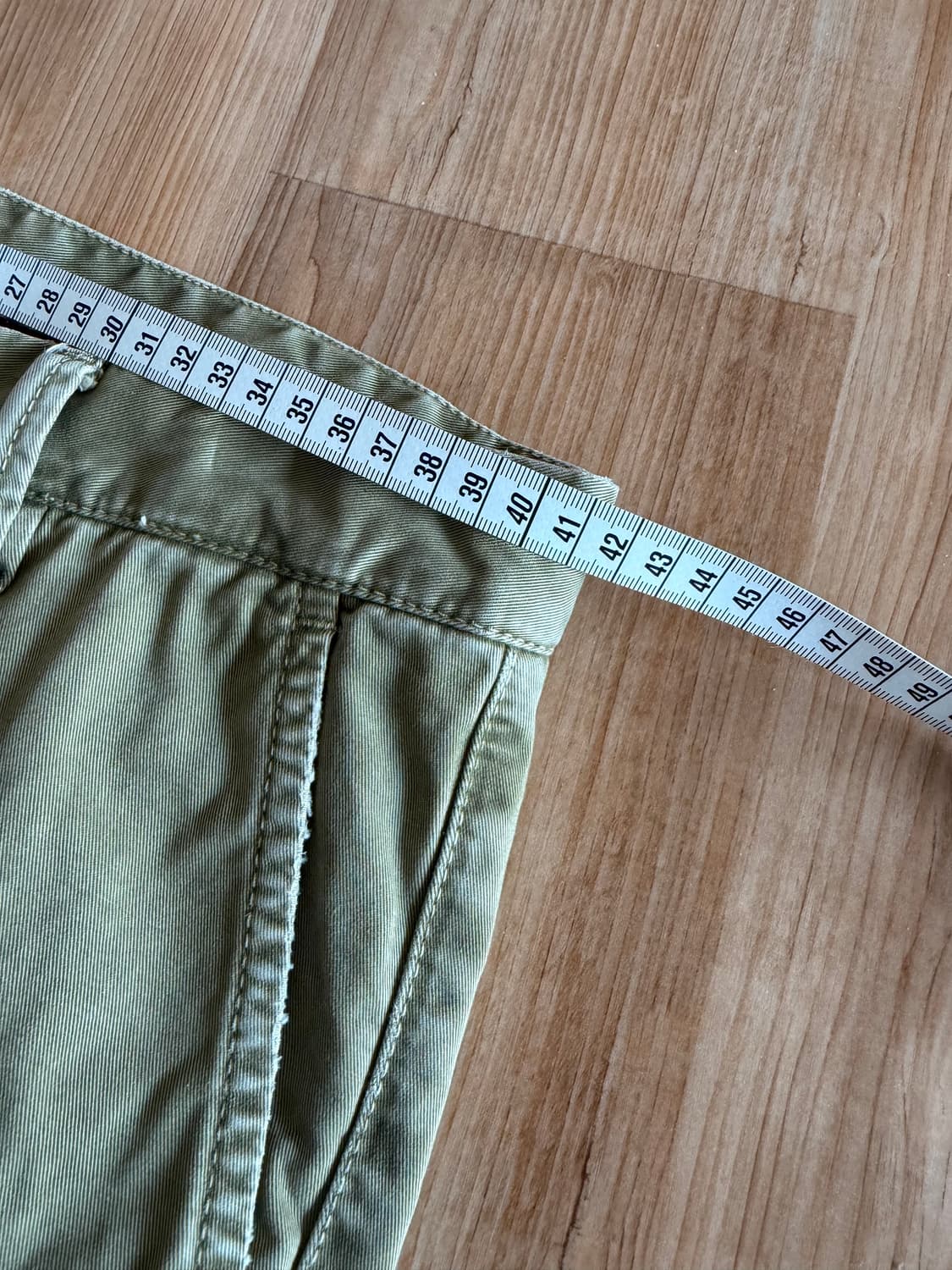 모드피터스 카키색 가먼트 바지 32사이즈 인터메조 수입 상품이미지4