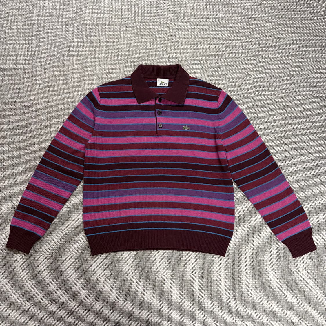 (95)라코스테 핑크 카라 풀오버  상품이미지1