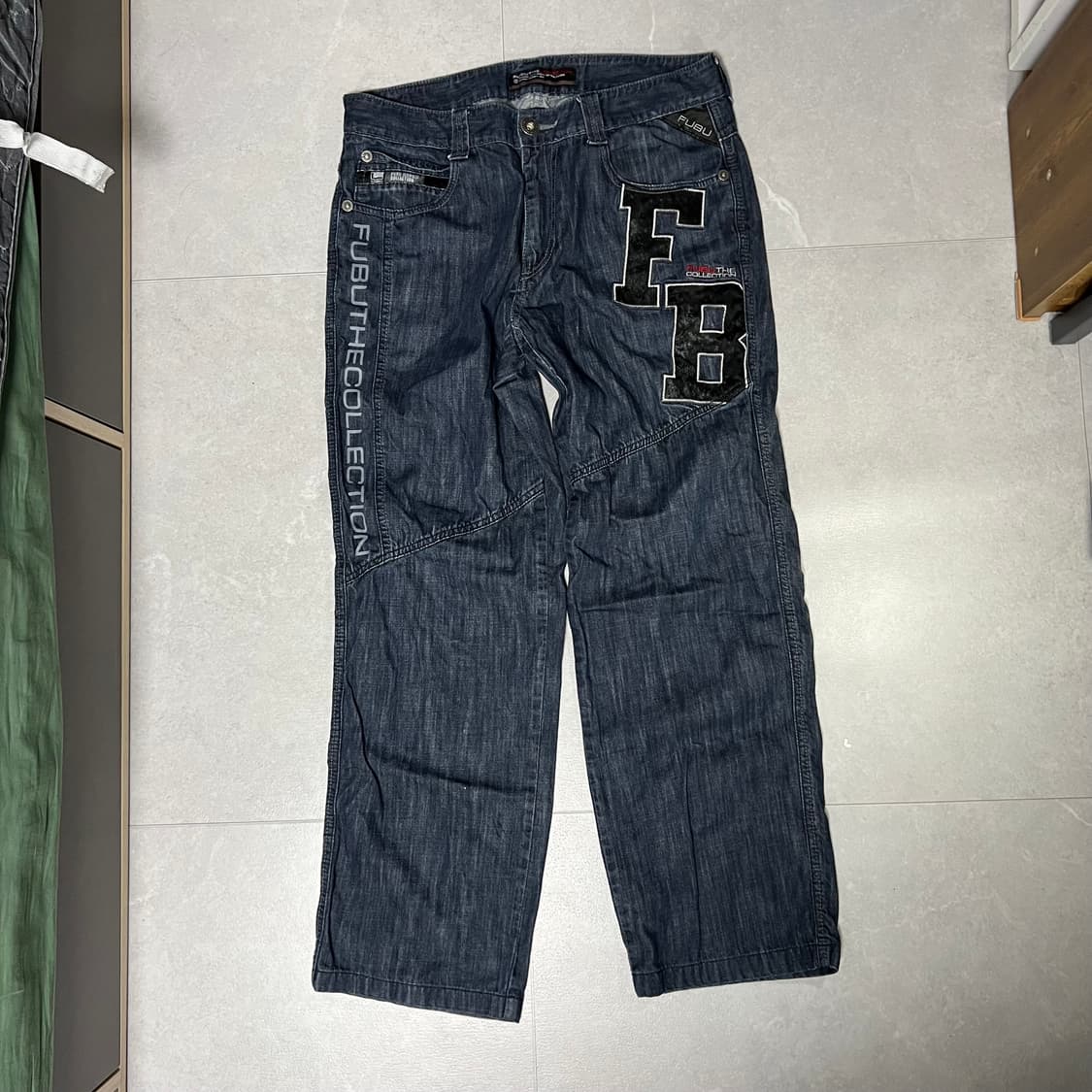 [32] 00s FUBU OG 빈티지 워싱 데님 청바지 상품이미지3