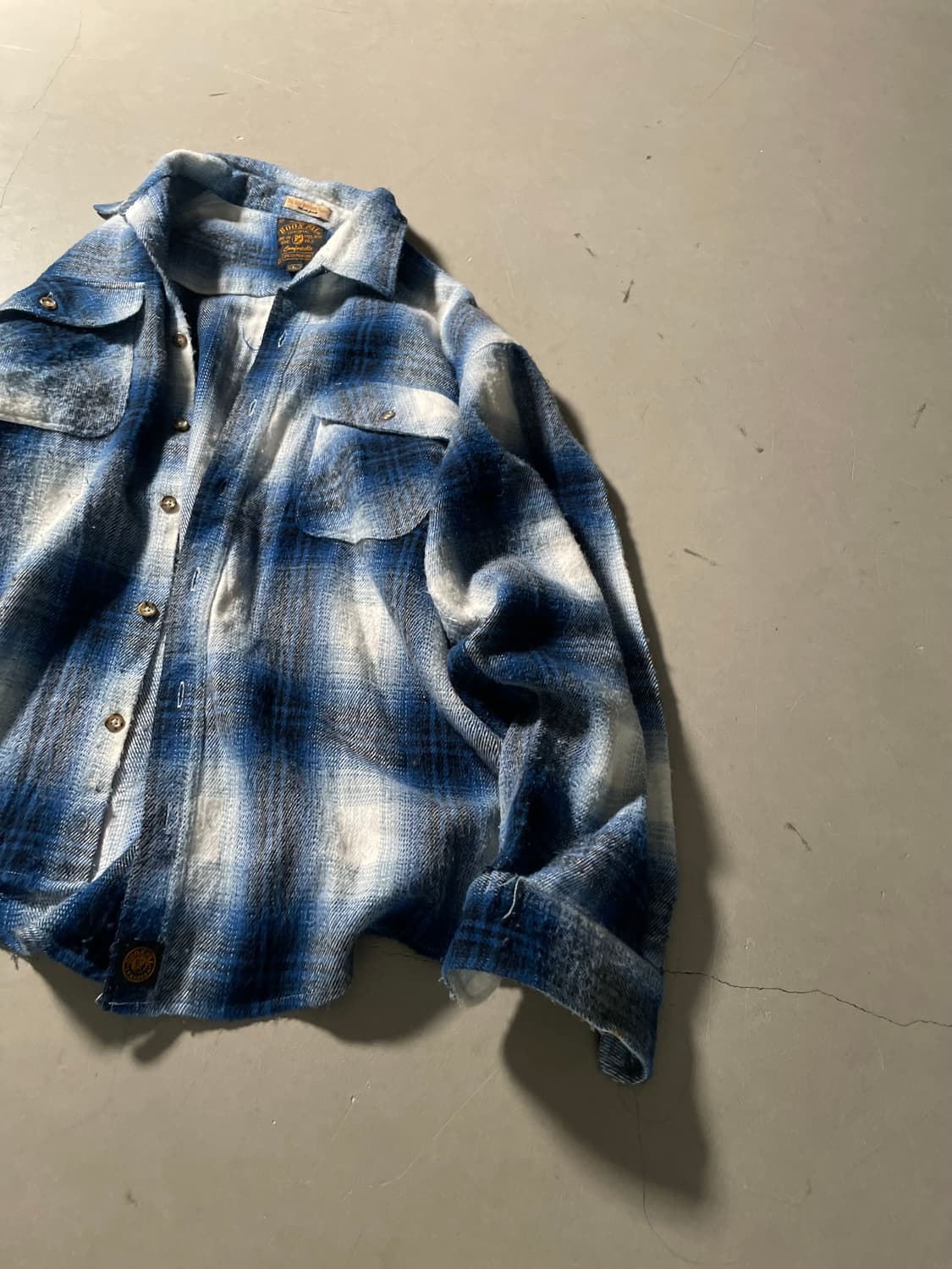 쿤파이 Brushed Check Shirt Jacket 상품이미지5