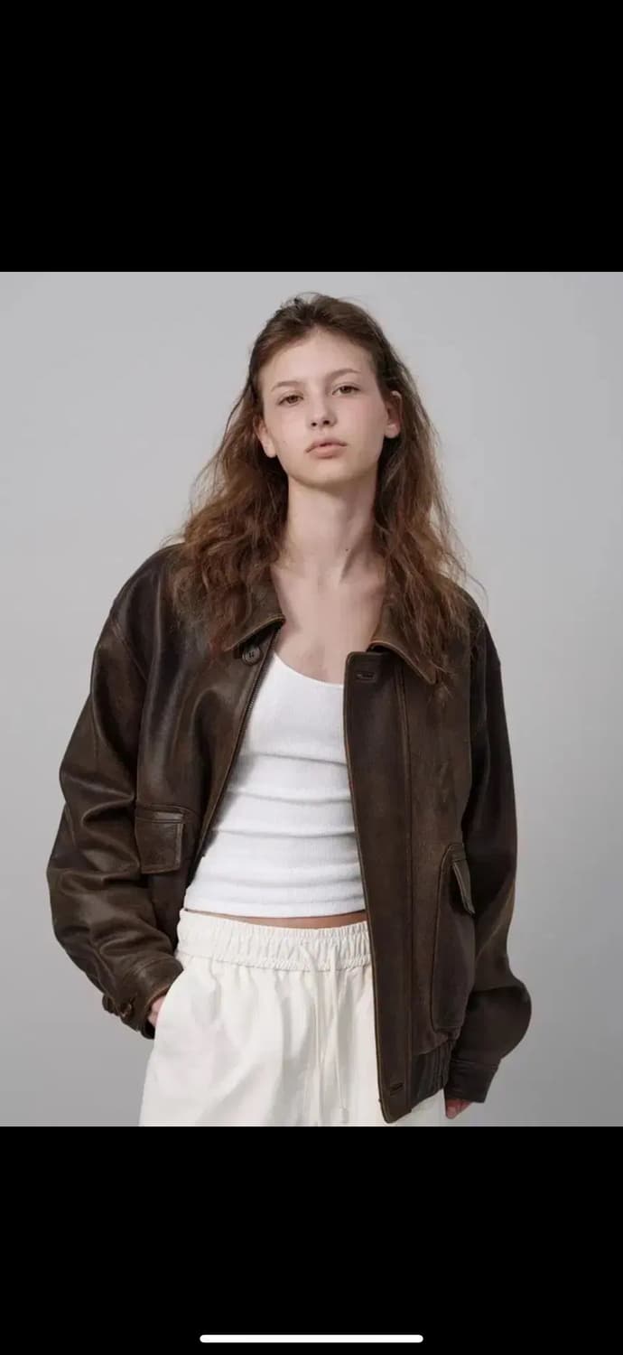 더바넷 리얼레더 a-2 자켓 상품이미지3