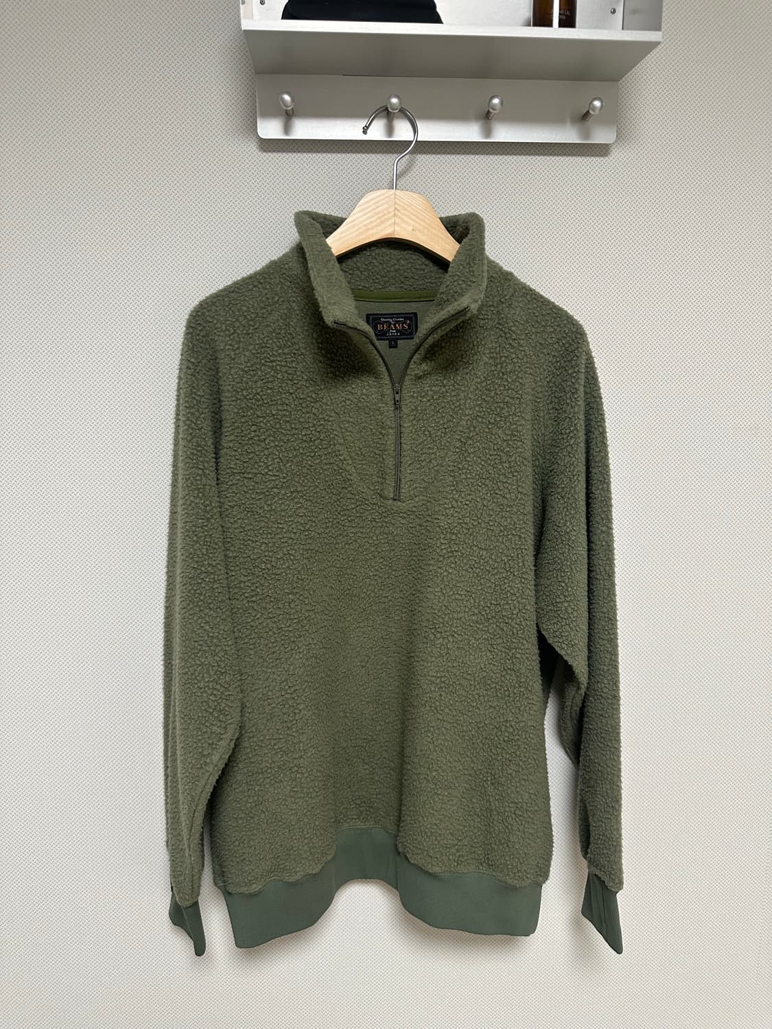 빔즈 플러스 밀리터리 하프집업 플리스 상품이미지6