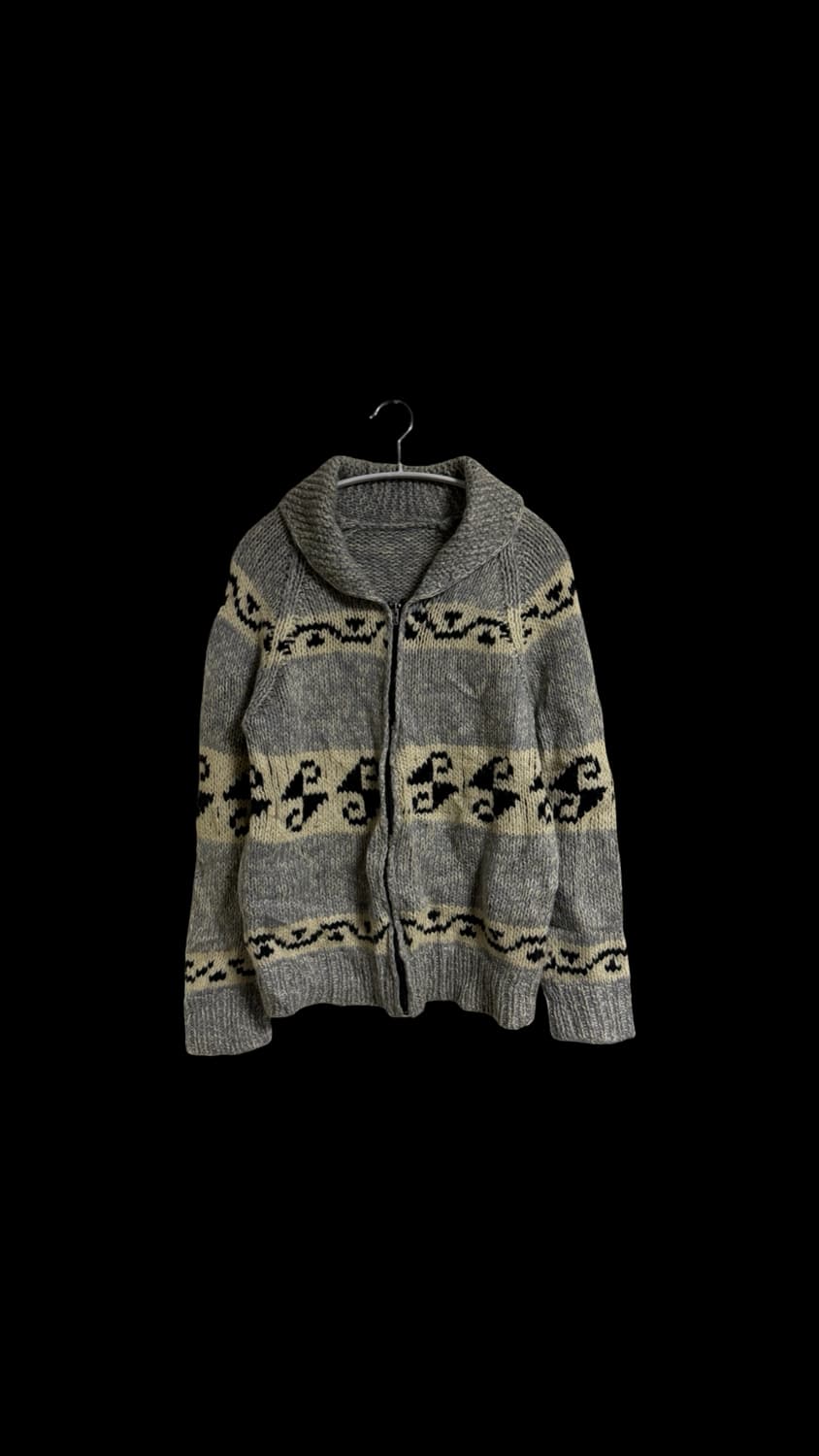 헤비 울 코위찬 니트 집업 가디건 상품이미지1