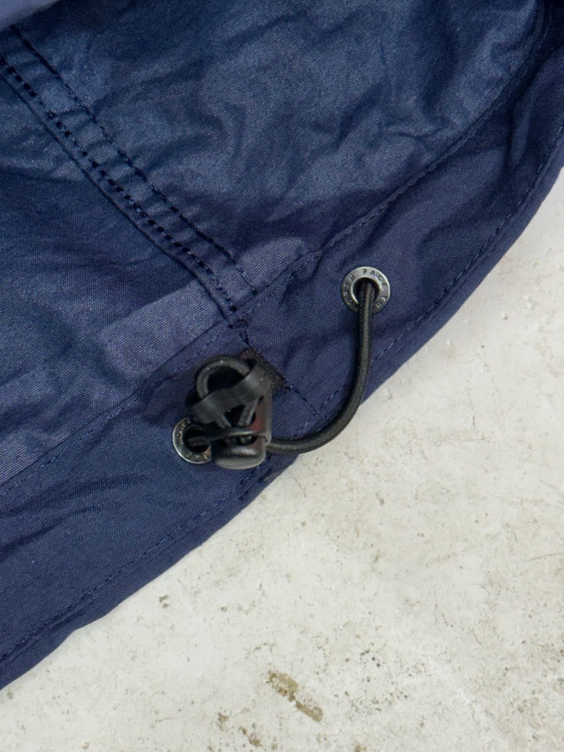 노스페이스 일본판 네이비 체크 후드 바람막이 올드스쿨 오버핏 트랙 자켓  상품이미지9