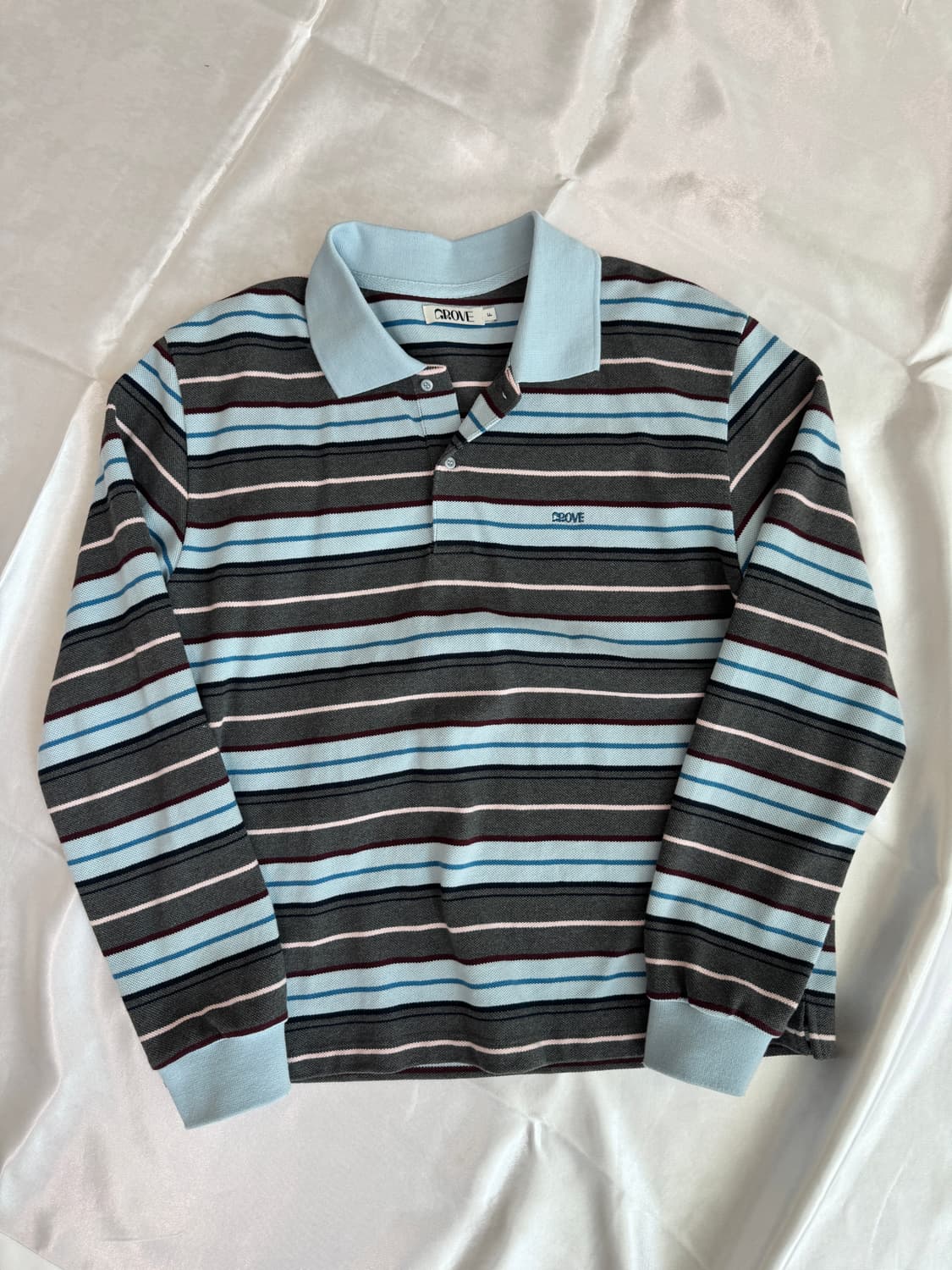 그로브) 스트라이프 피케 셔츠 카라티 상품이미지2