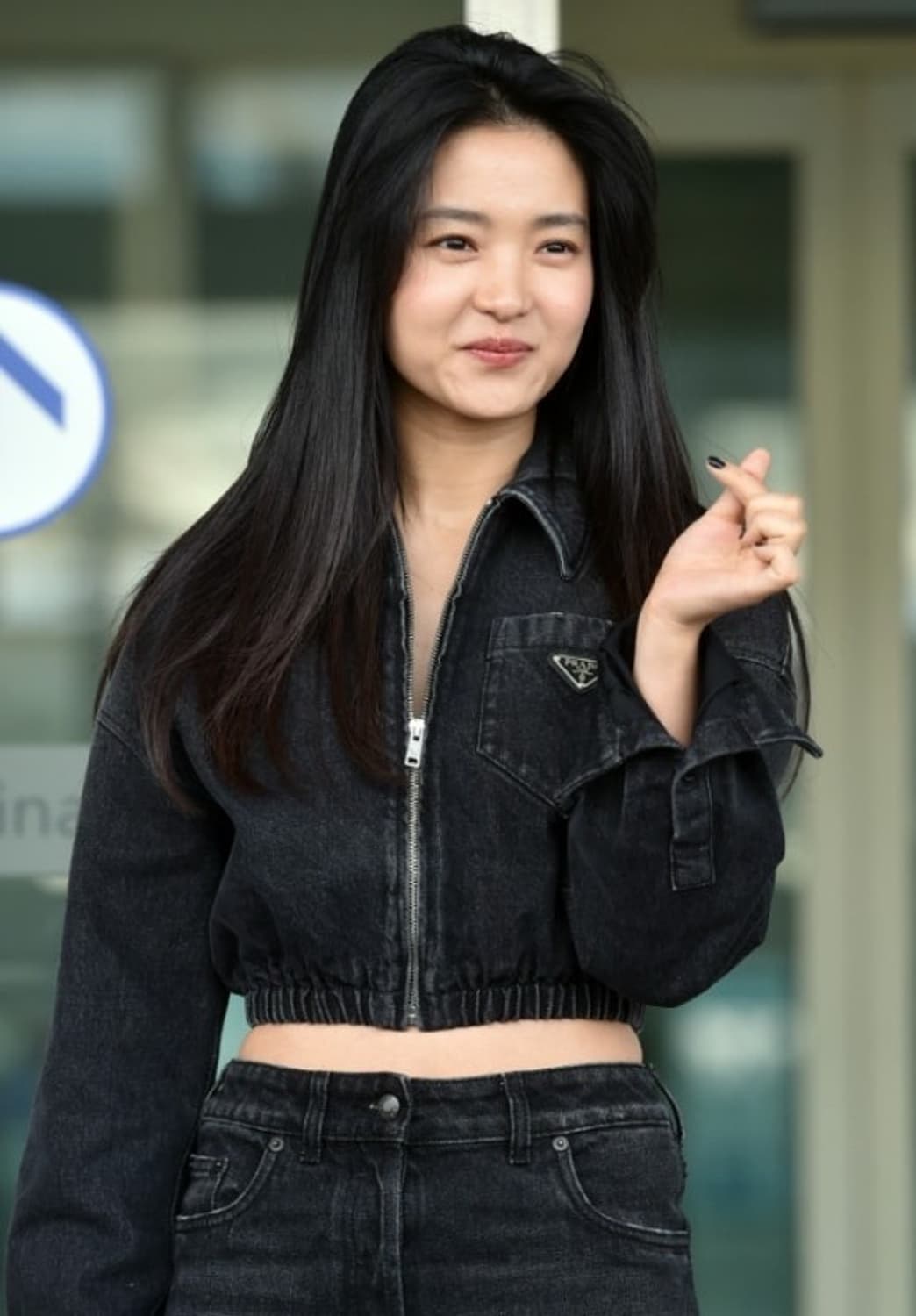 프라다 22fw 데님 블루종 36 상품이미지2