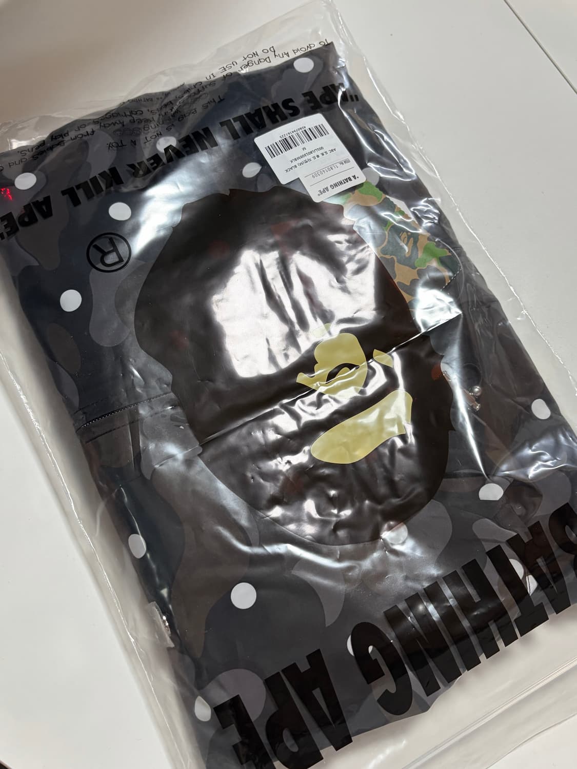 베이프 ABC 도트 후드 자켓(M) BLACK (새상품) 상품이미지1